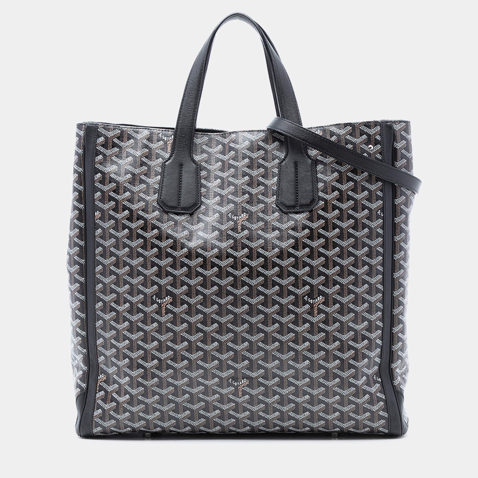Pre Owned Goyard Black Goyardine Voltaire