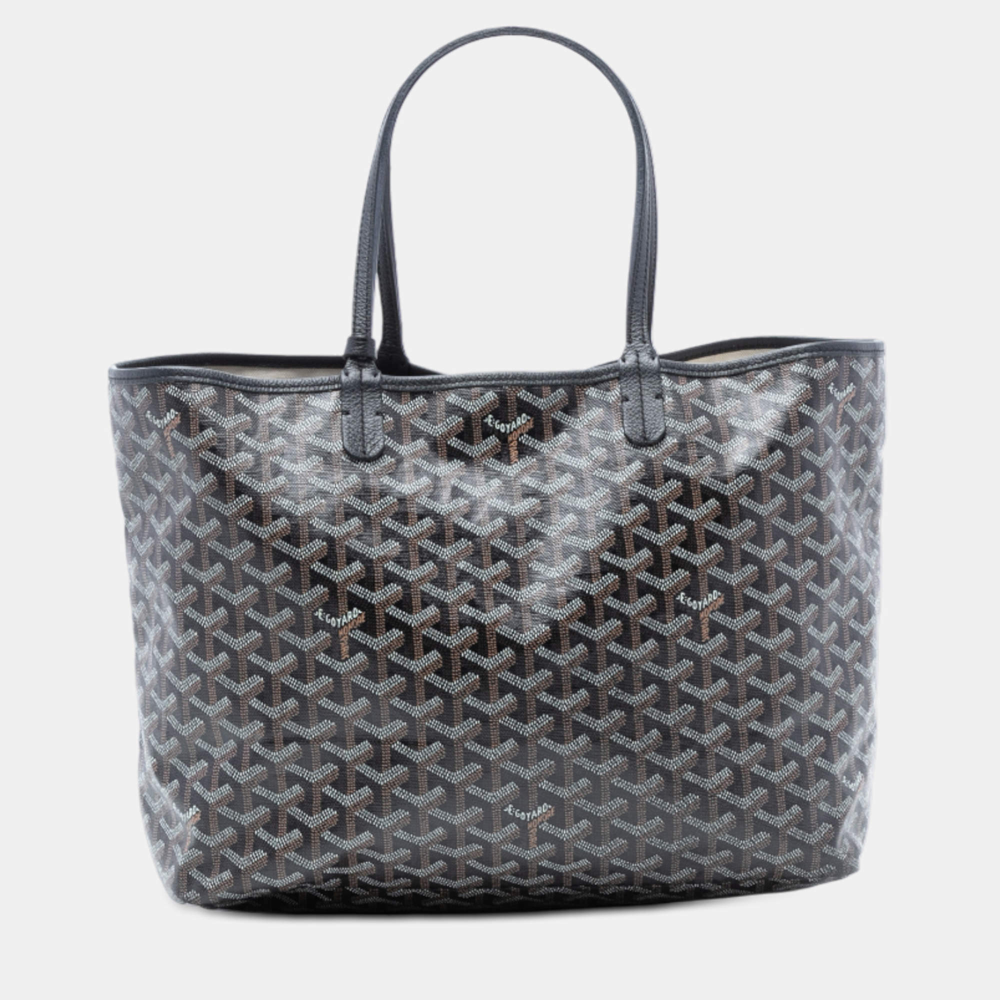 Pre Owned Goyard Black Goyardine Saint Louis PM