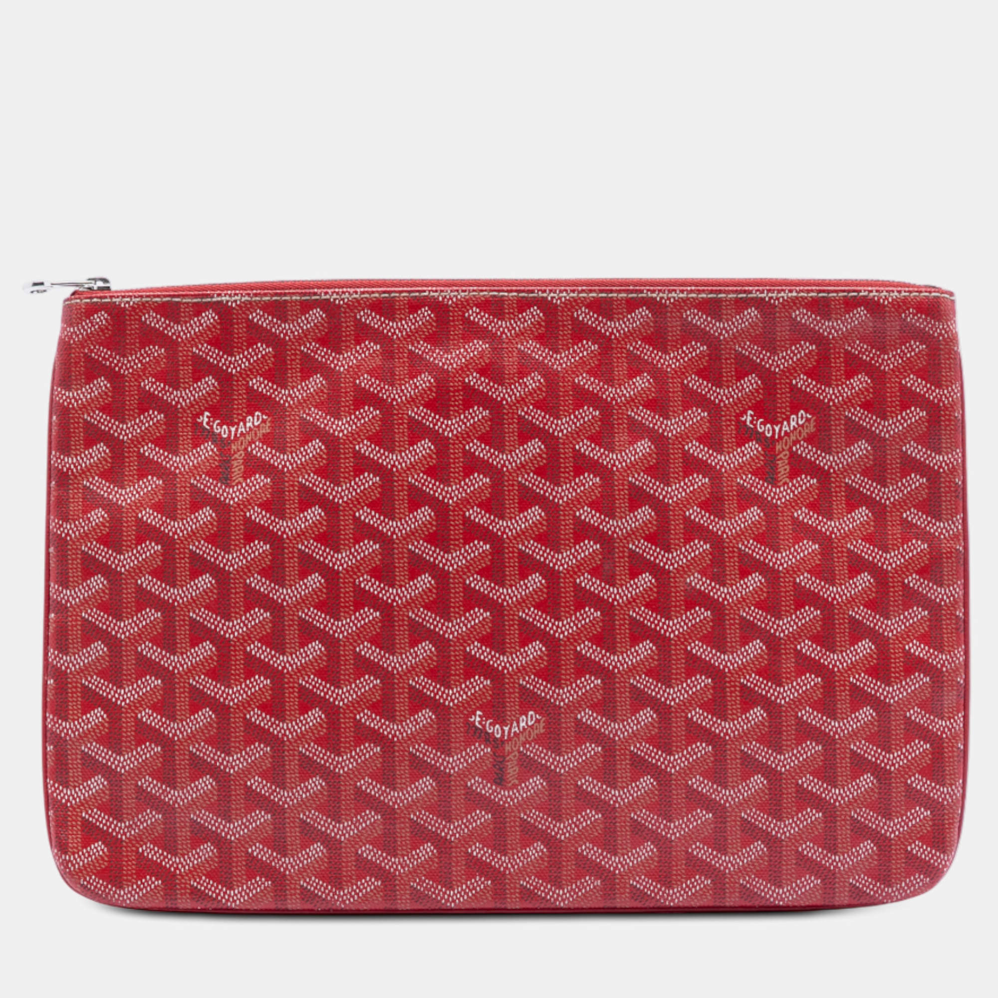 مملوكة مسبقًا Goyard Red Goyardine Senat MM
