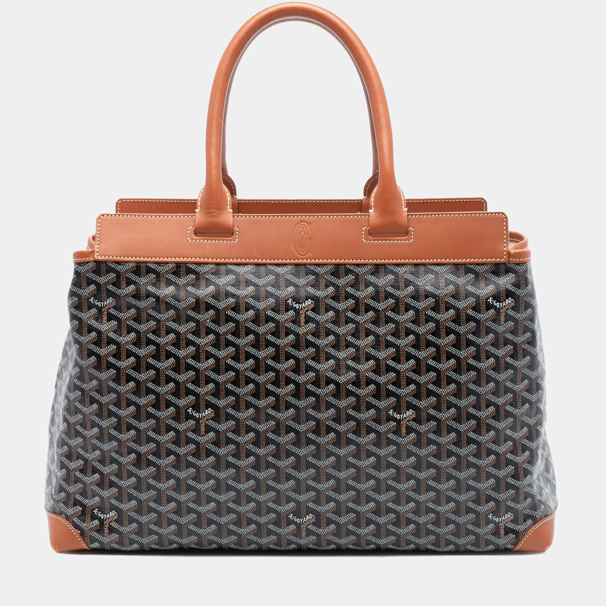 مملوكة مسبقًا Goyard Brown Goyardine Bellechasse MM