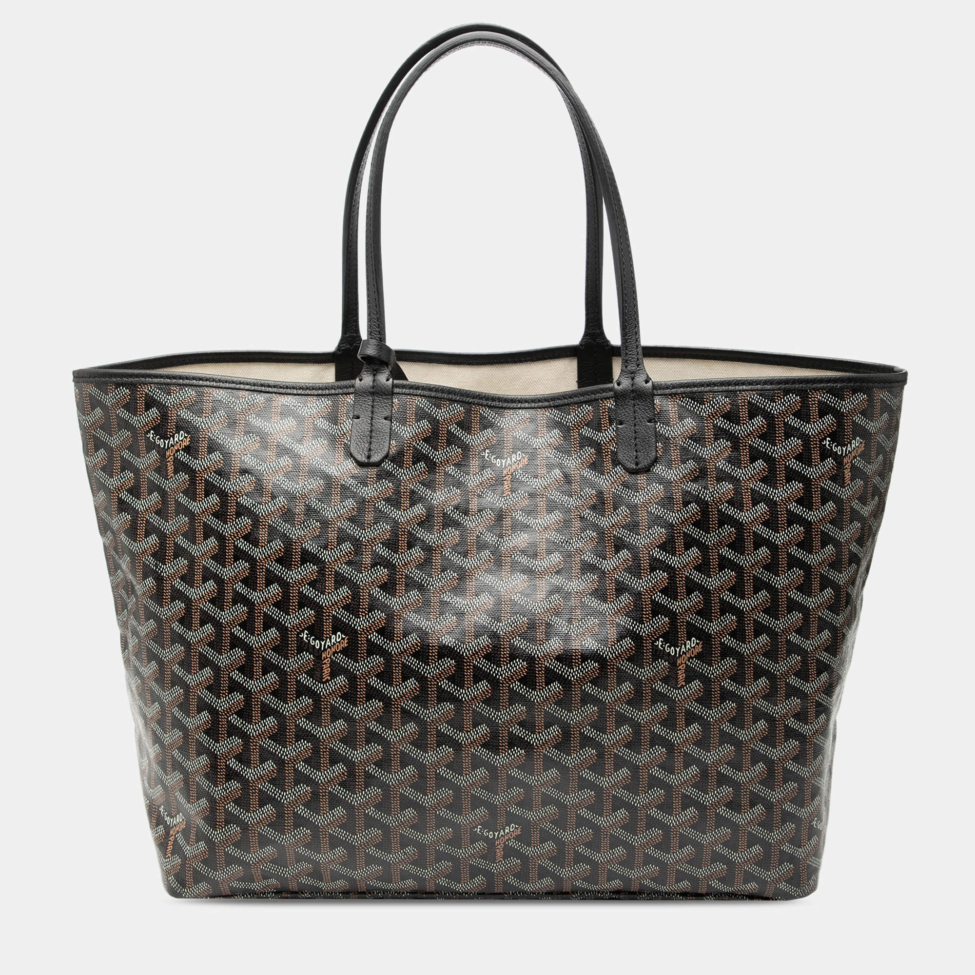 مملوكة مسبقًا Goyard Black Goyardine Saint Louis PM