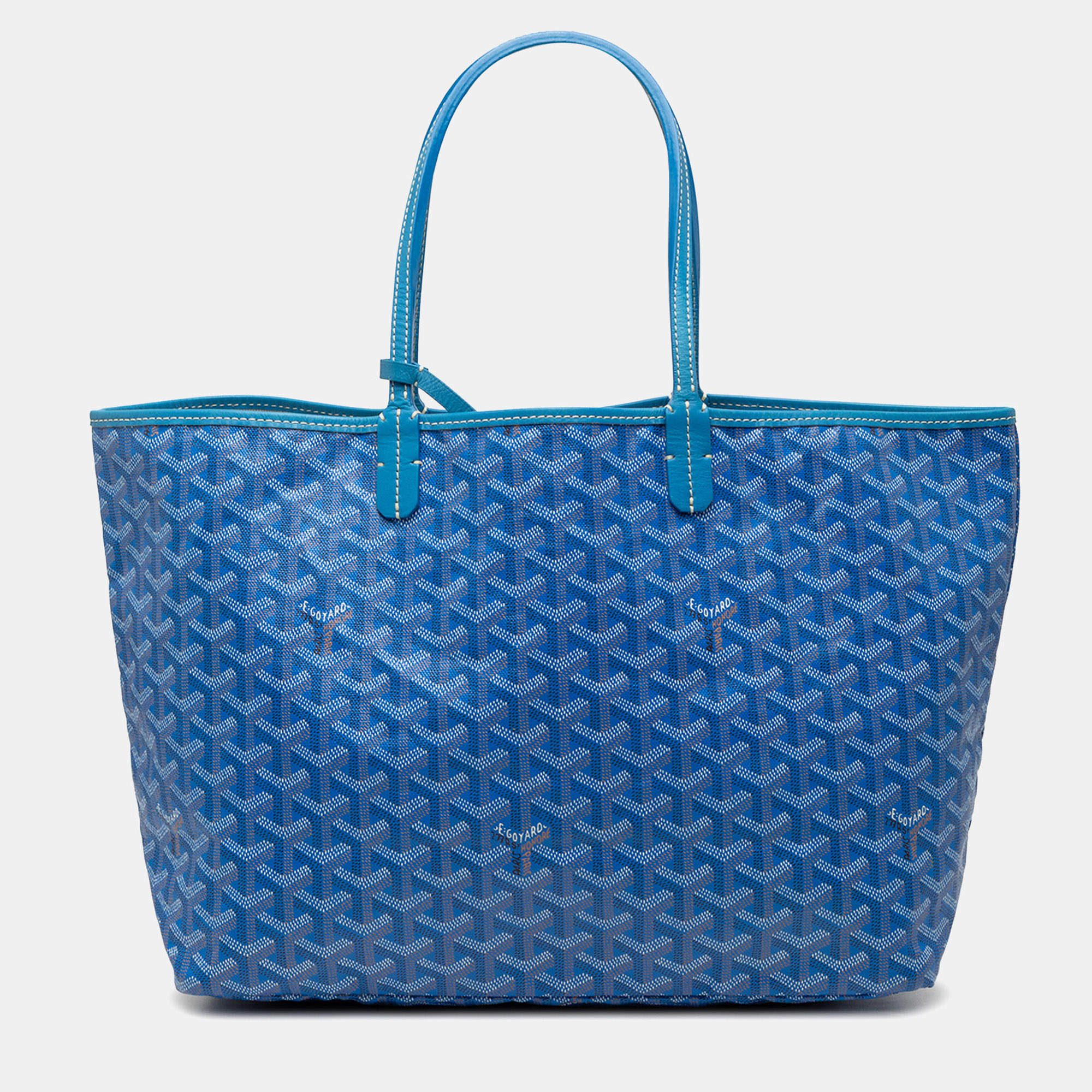 مملوكة مسبقًا حقيبة يد جويارد سان لويس نمط متعرج زرقاء متوسطة