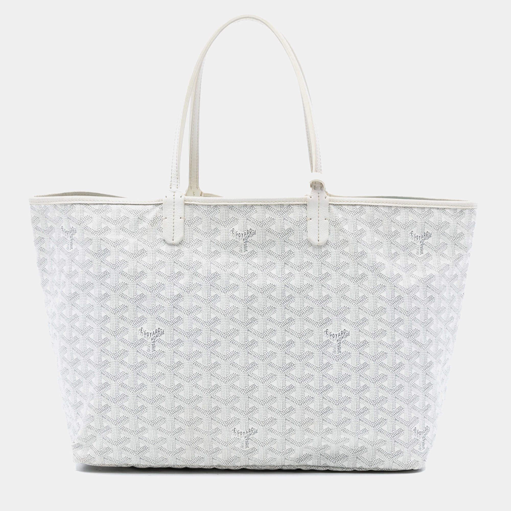 مملوكة مسبقًا Goyard White Goyardine Saint Louis PM
