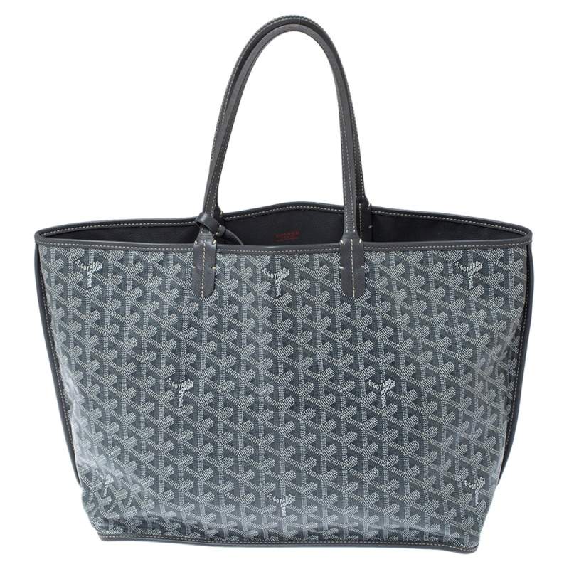 Pre Owned Goyard Grey Goyardine Coated Canvas Artois Tote