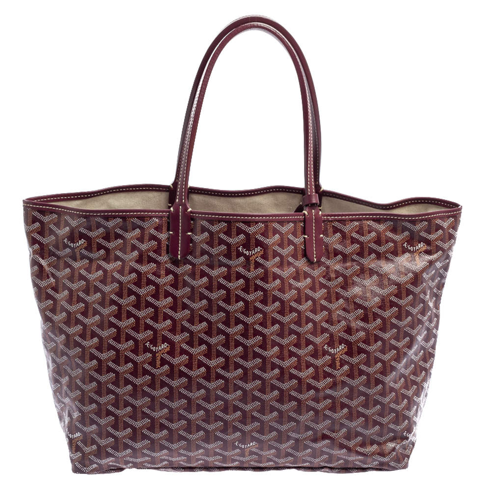 goyard tote bag burgundy｜TikTok Search