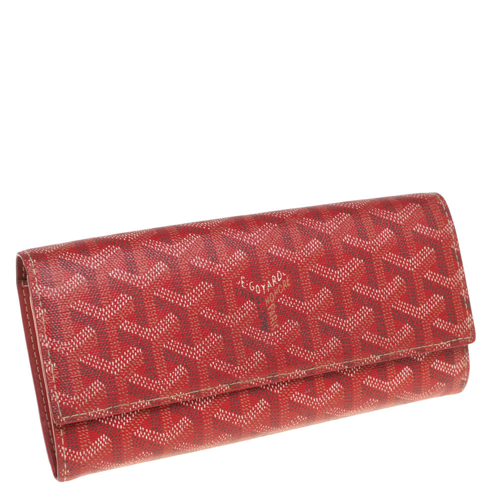 Goyard Red Goyardine Varenne Continental Wallet – The Closet