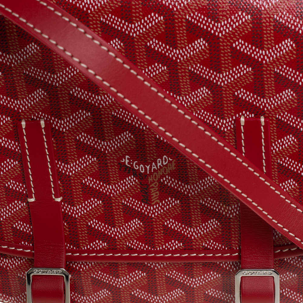Goyard Belvedere Messenger Bag Coated Canvas PM Red 2097893