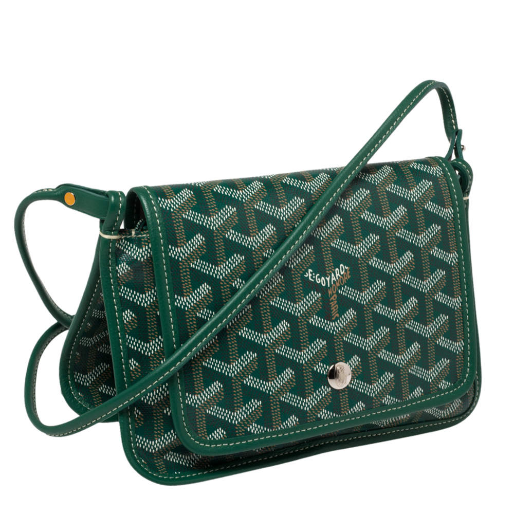 Goyard Conti Pouch Green in Coated Canvas with Palladium-tone - US