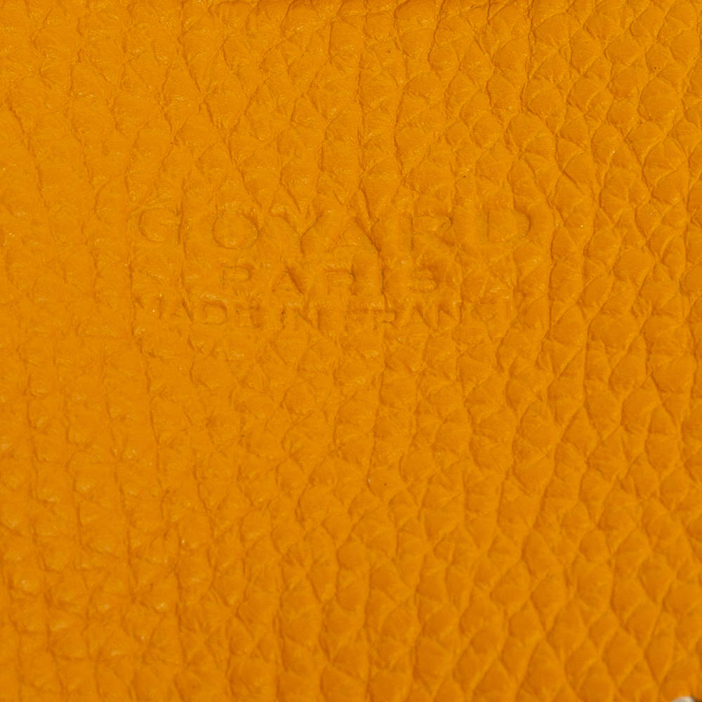 Goyard Orange Sac Hardy Pet Carrier PM Leather Cloth Pony-style calfskin  Cloth ref.207942 - Joli Closet