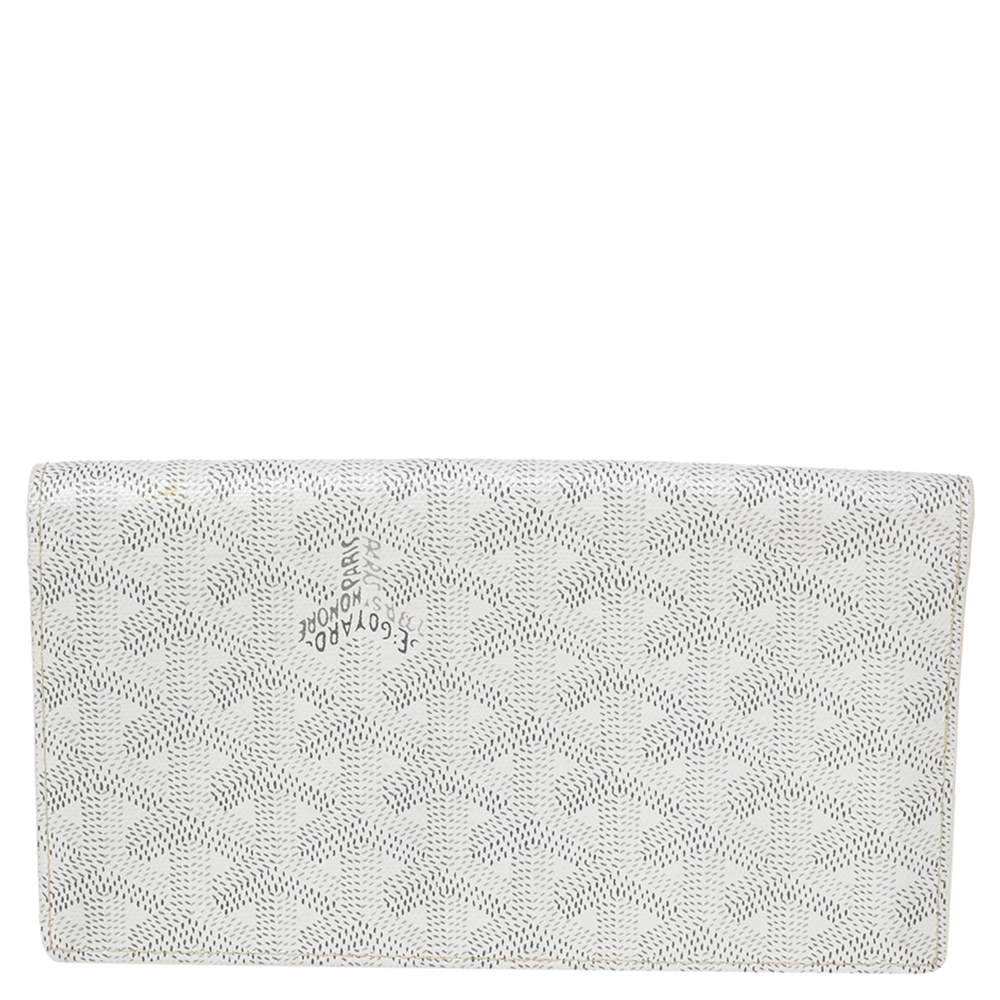 goyard wallet white