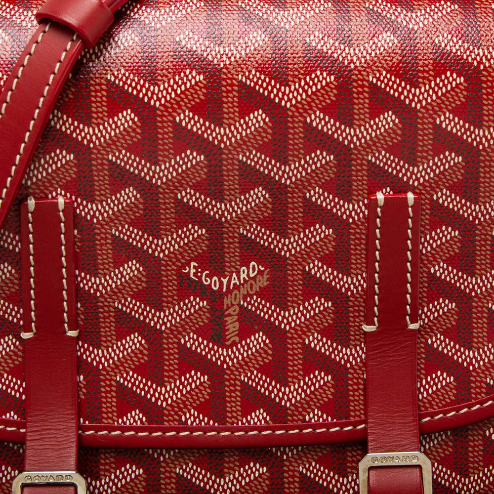 Goyard Belvedere PM Shoulder Bag Canvas/Leather Red(BF059327)
