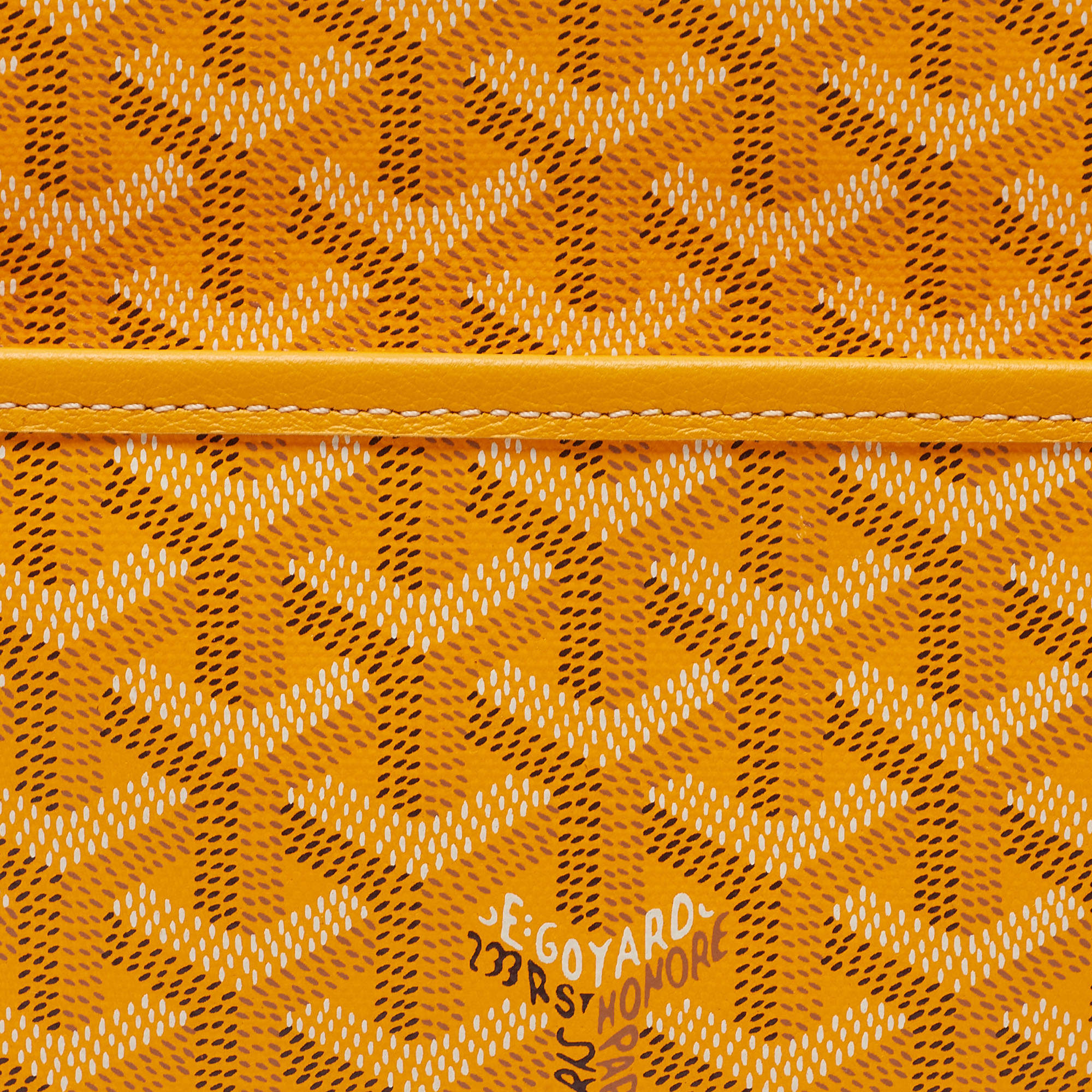 Goyard Jouvence Toiletry Pouch Coated Canvas GM Yellow 1994991