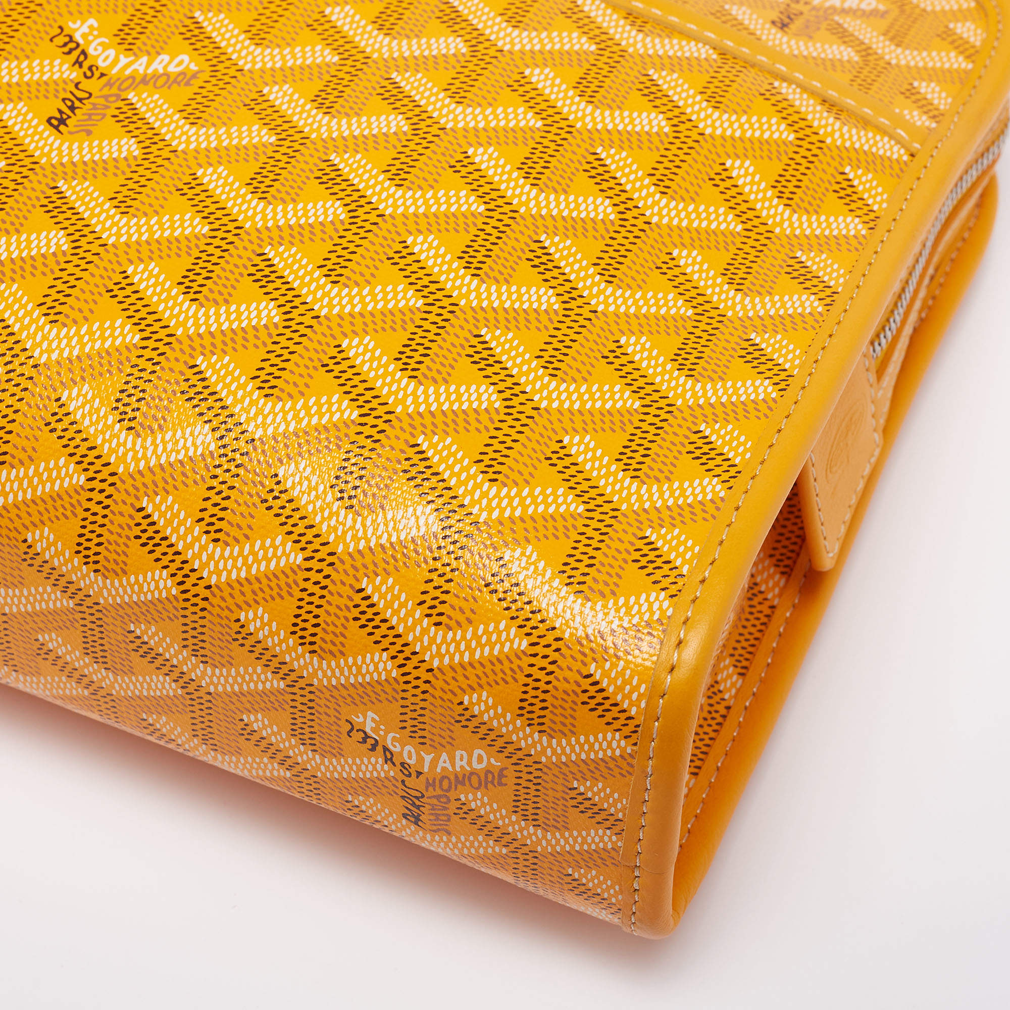 Goyard Jouvence Toiletry Pouch Coated Canvas GM Yellow 1994991