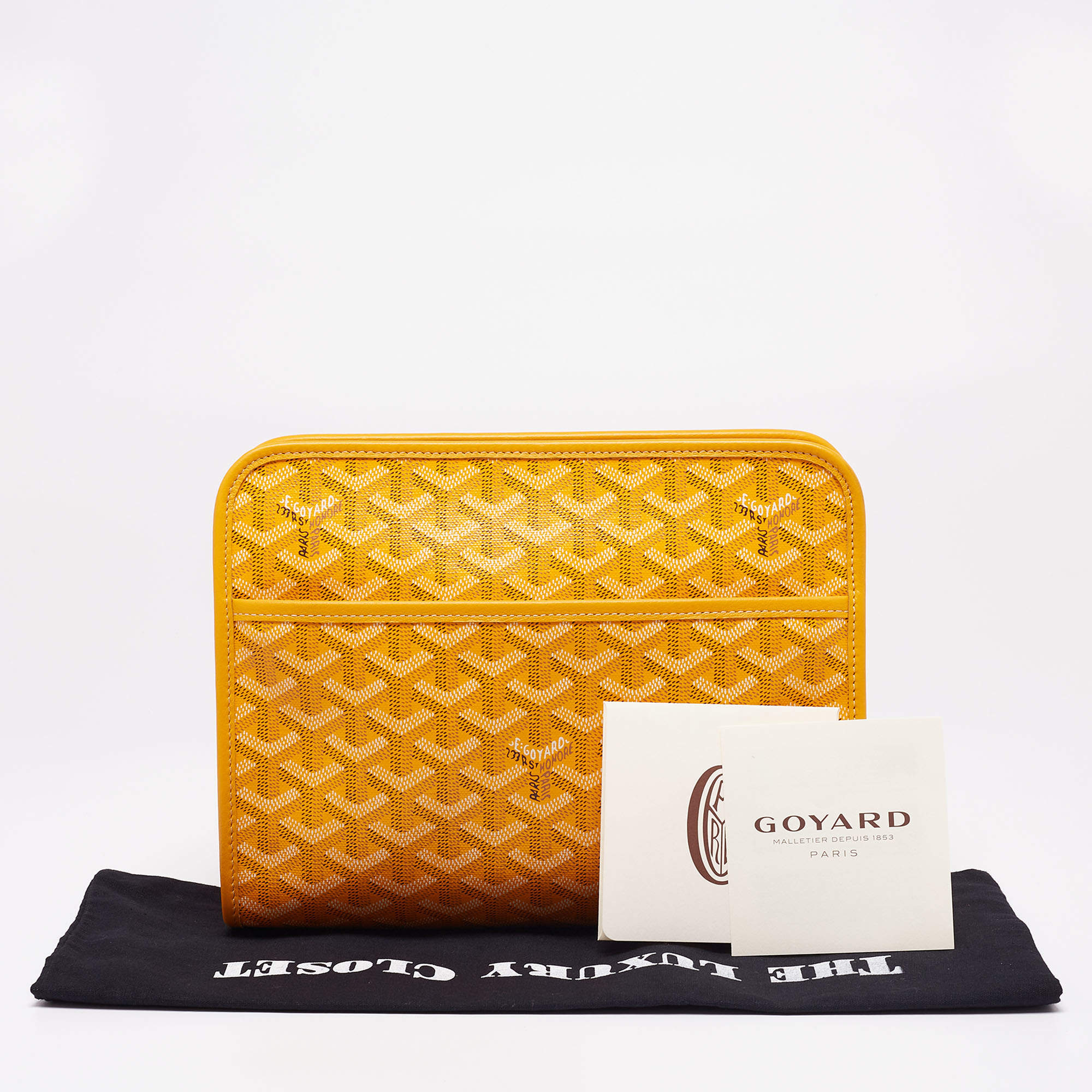 Goyard Jouvence Toiletry Pouch Coated Canvas GM at 1stDibs