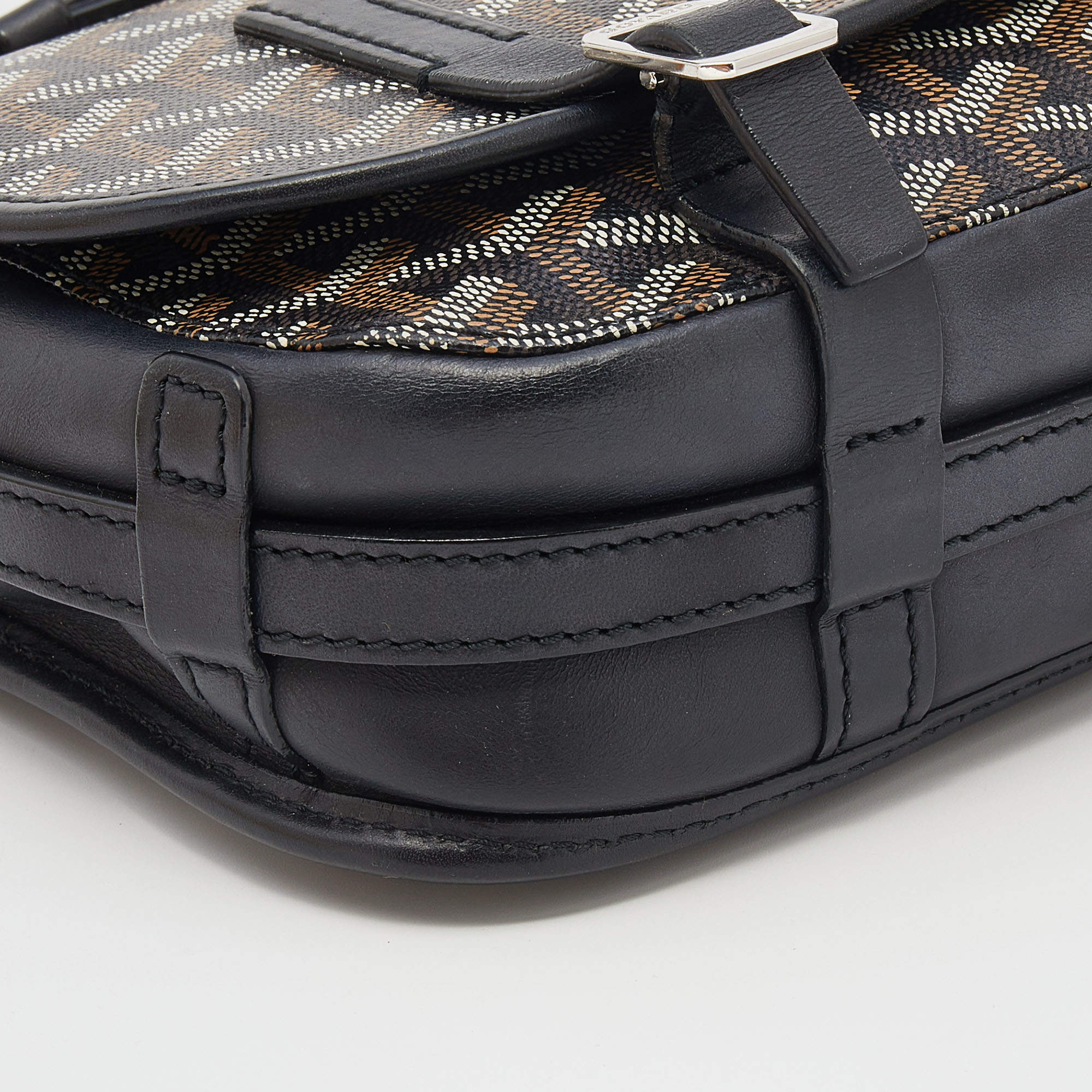 Goyard Belvedere PM Bag Black Goyardine Palladium Hardware – Madison Avenue  Couture