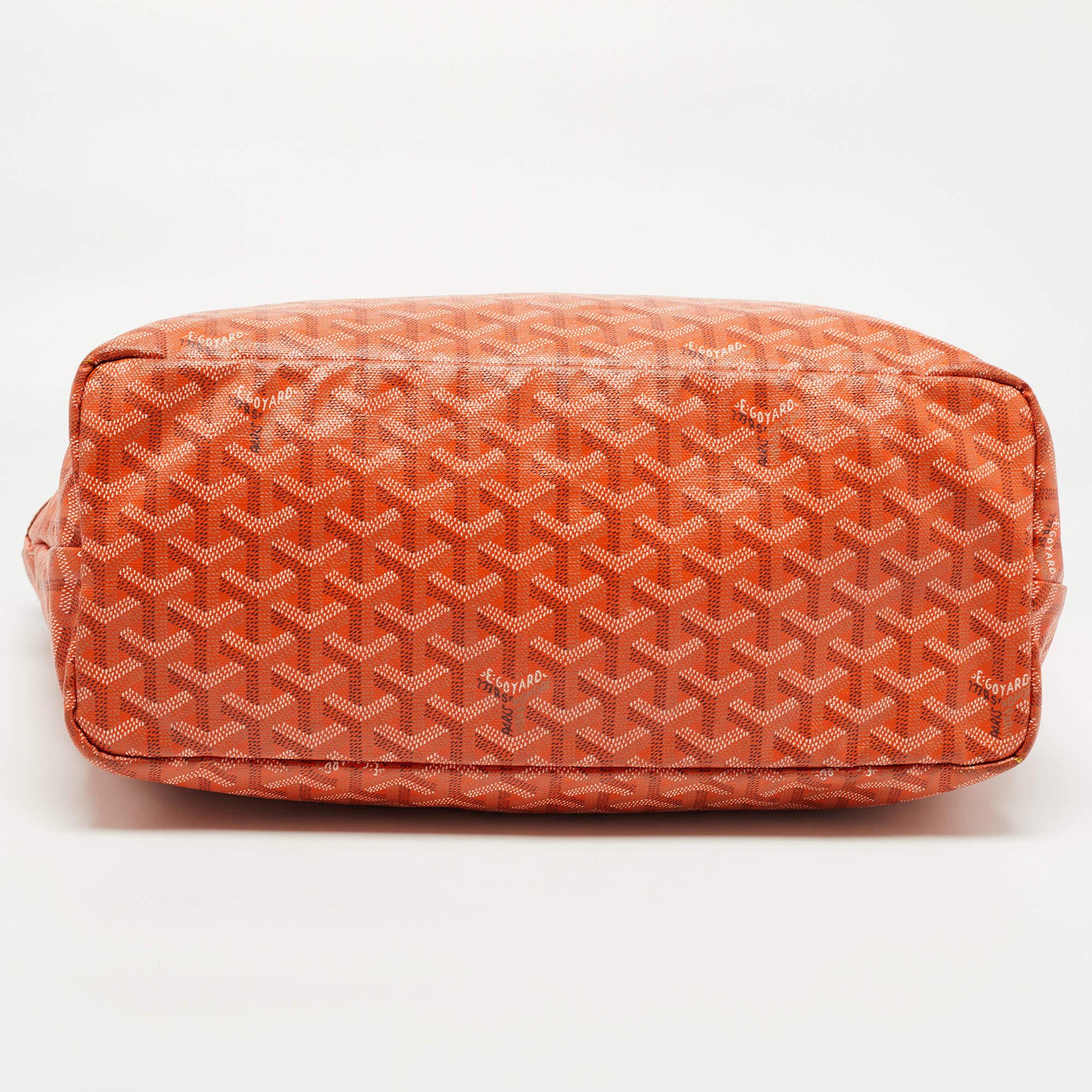 Goyard Goyardine Orange Hand-Painted Coeur Ruban St. Louis PM Tote Bag –  Madison Avenue Couture