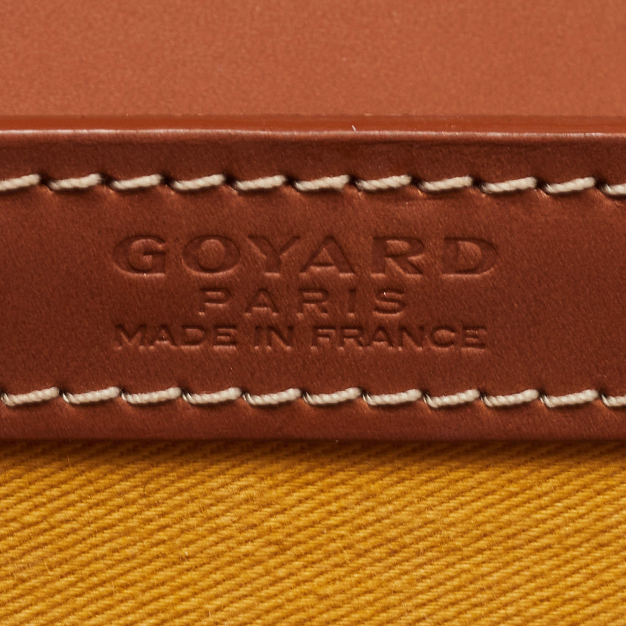 Goyard Brown/Cognac Coated Canvas and Leather Saigon Top Handle Bag Goyard  | The Luxury Closet