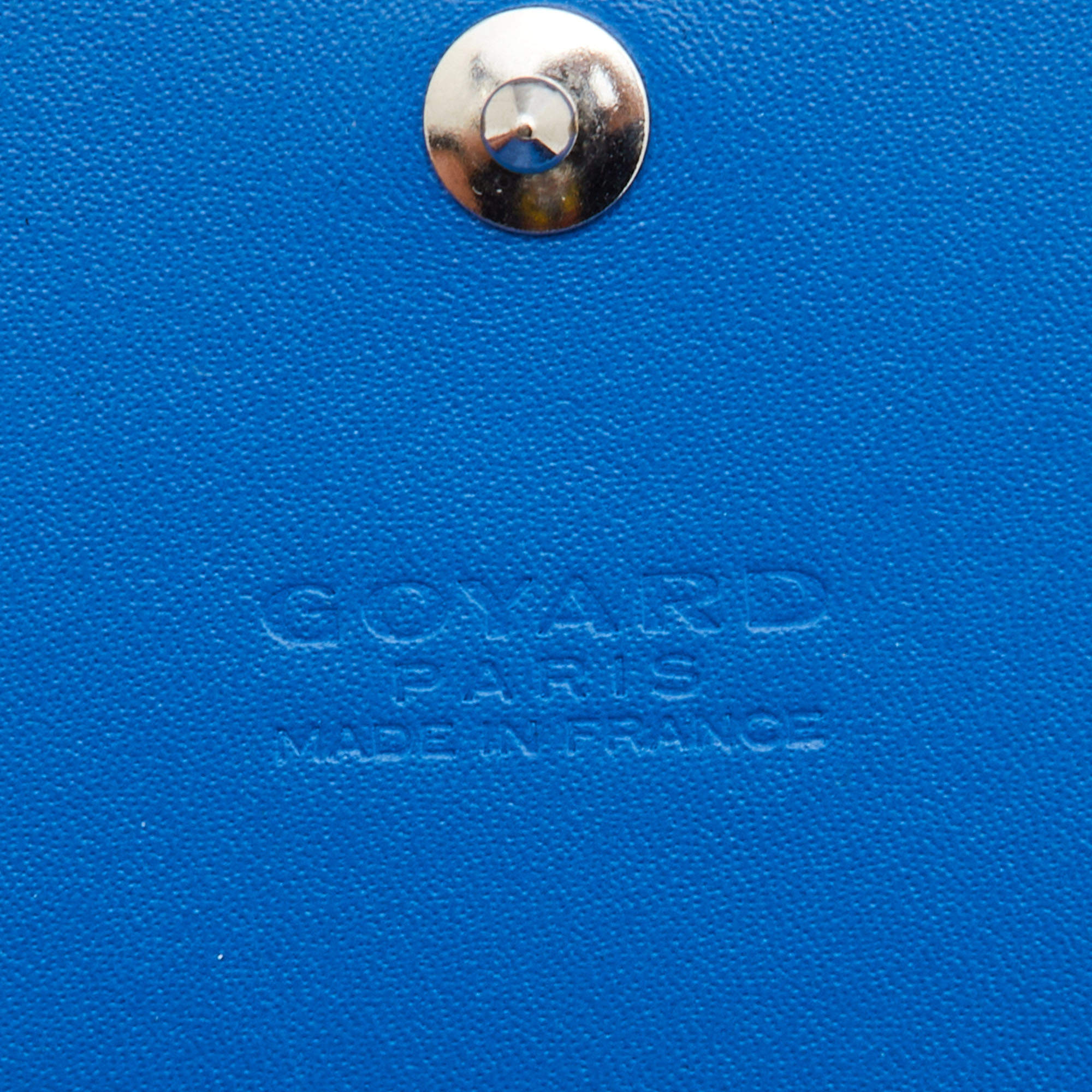 Goyard Blue Coated Canvas Goyardine Varenne Continental Wallet Goyard