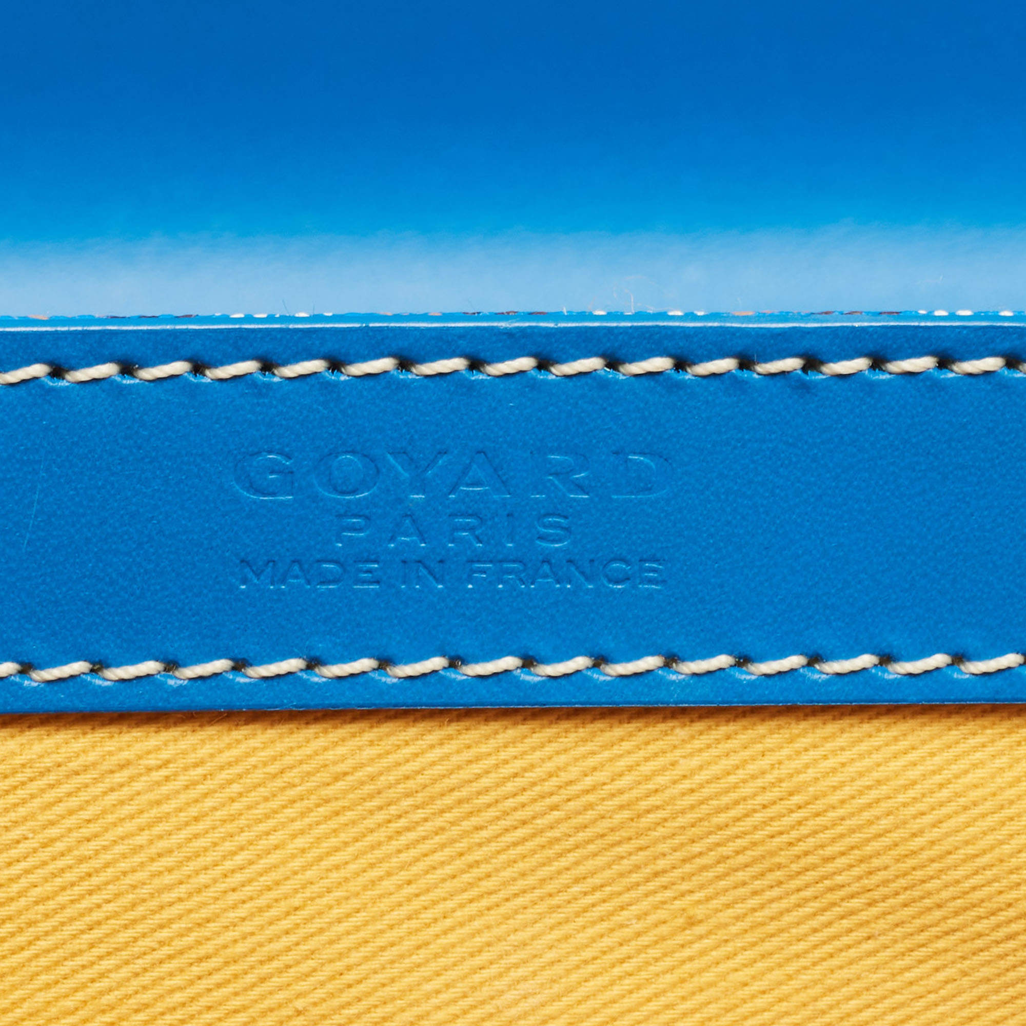 GOYARD Goyardine Saigon MM Light Blue 206634