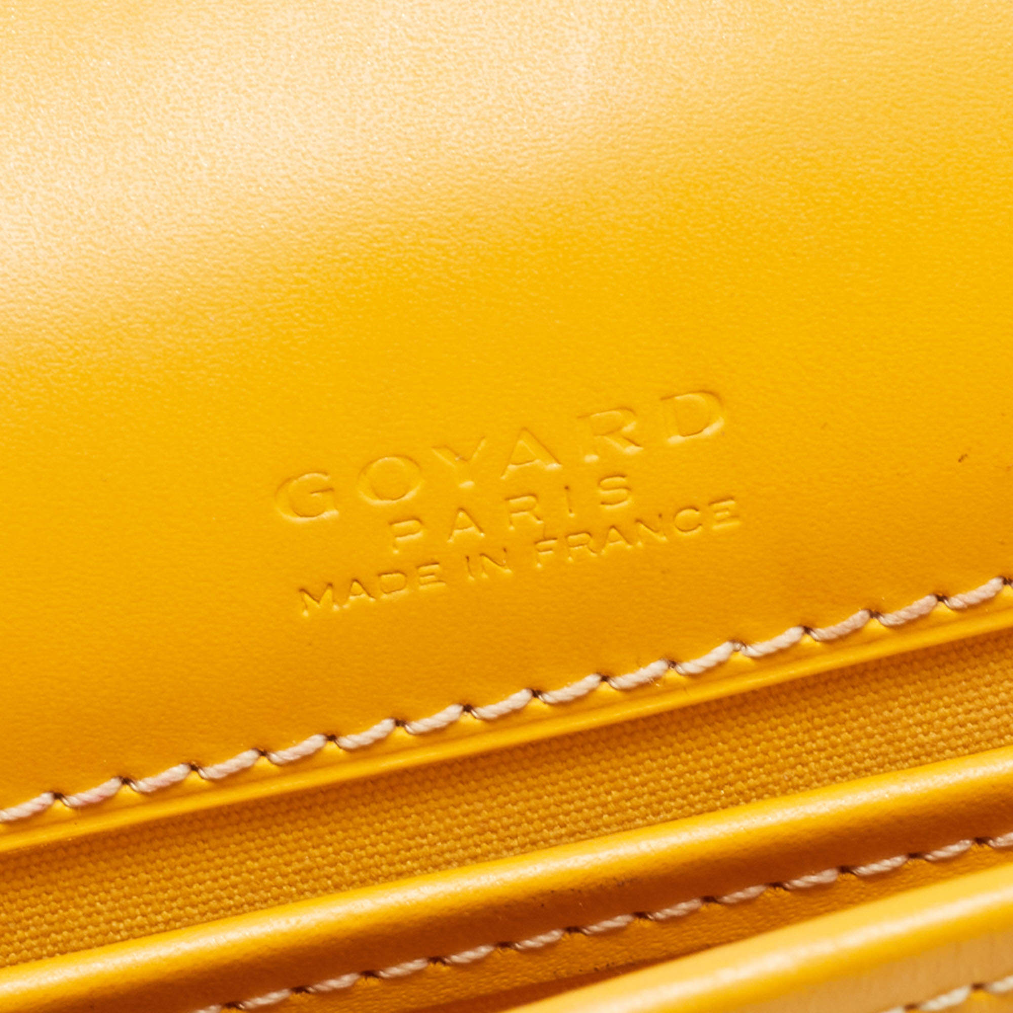 Goyard Yellow Goyardine Coated Canvas and Leather Belvedere PM Bag -  ShopStyle