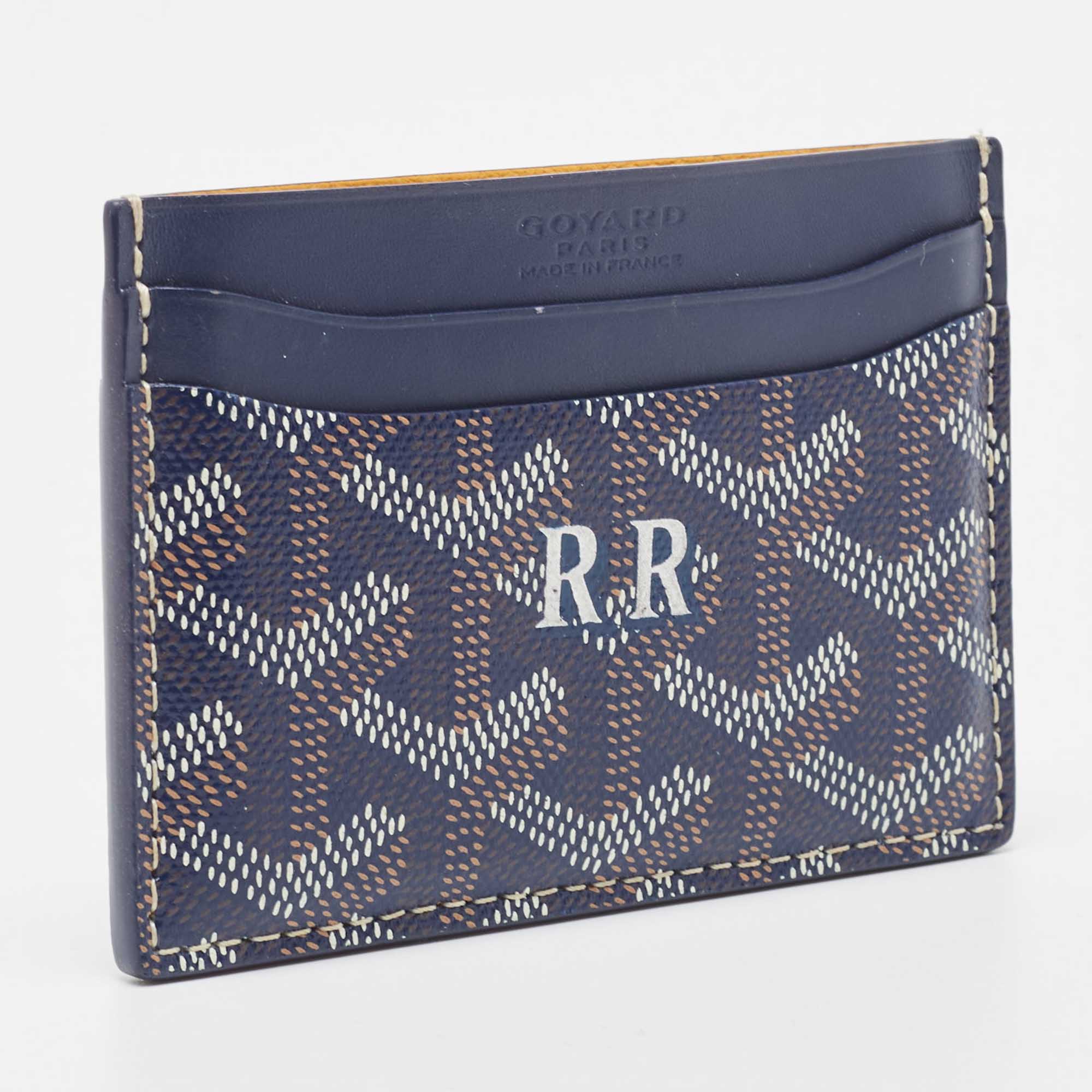 Goyard Saint Sulpice Navy Blue in Canvas/Calfskin - US