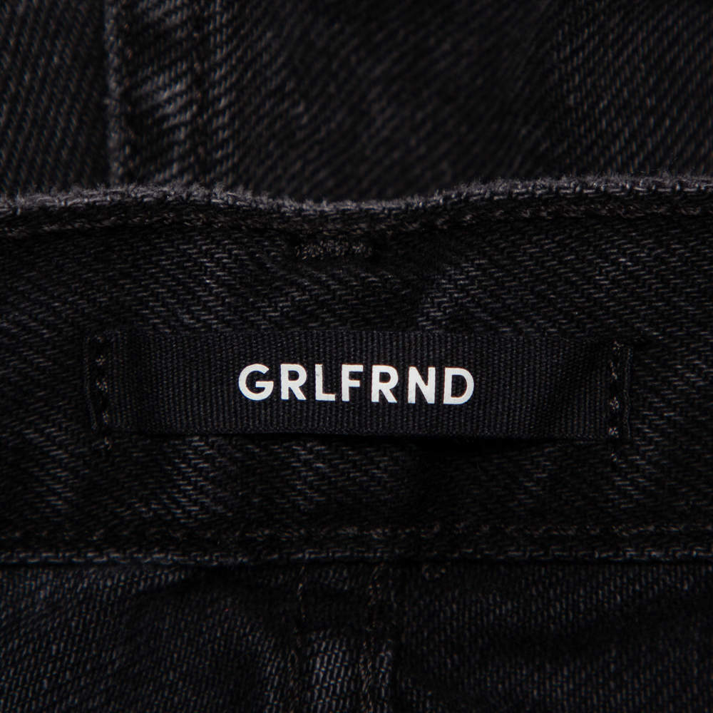 Grlfrnd Black Denim Distressed Skinny Karolina Jeans M Grlfrnd