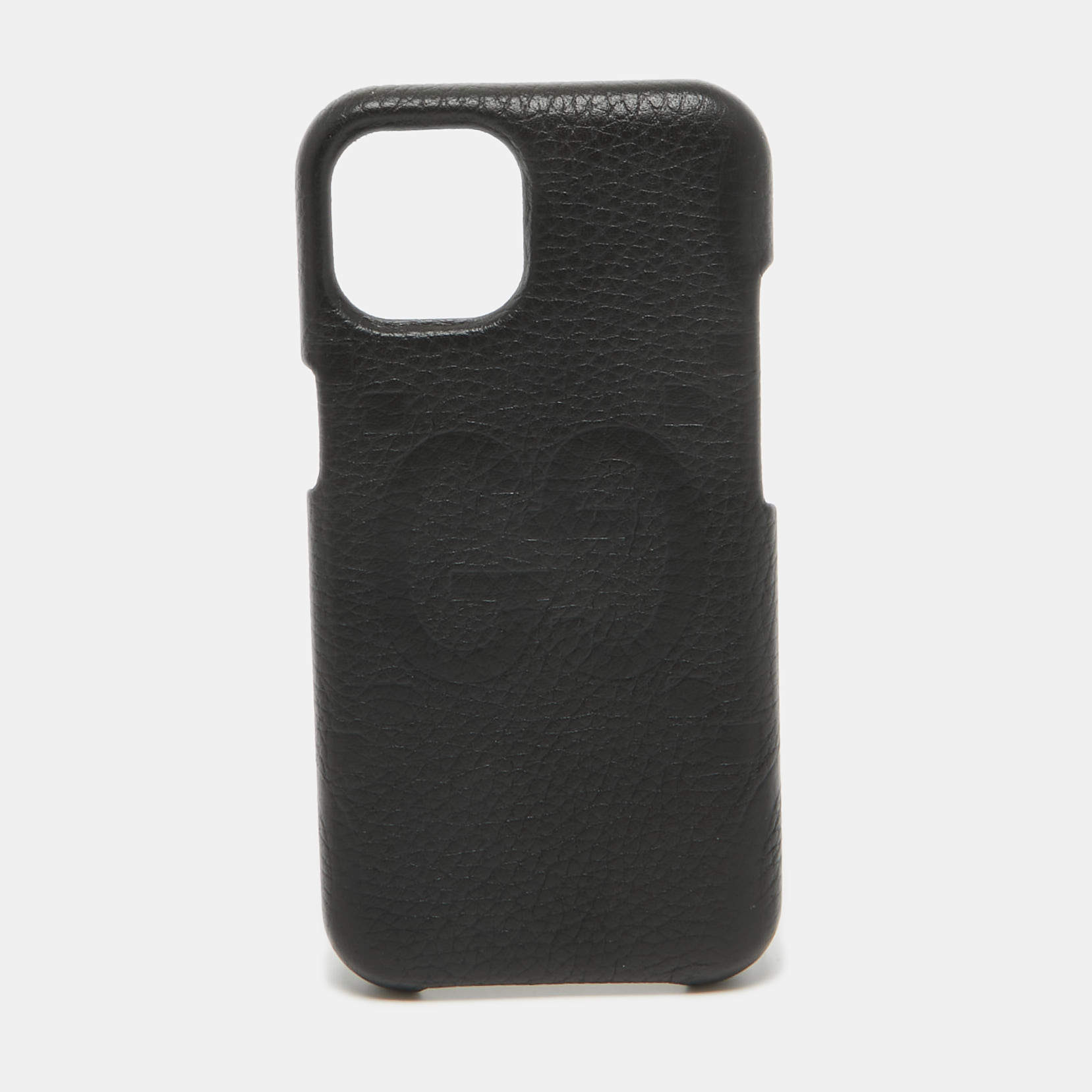 Gucci Black Jumbo GG Leather iPhone 15 Cover