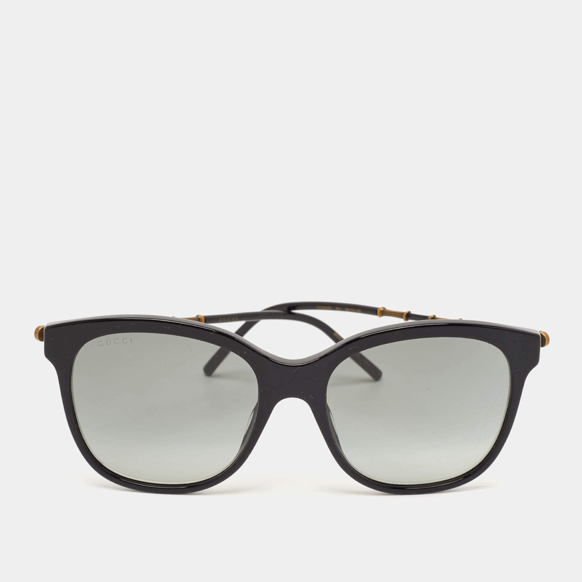 Pre Owned Gucci Black Gradient GG0654S Square Sunglasses