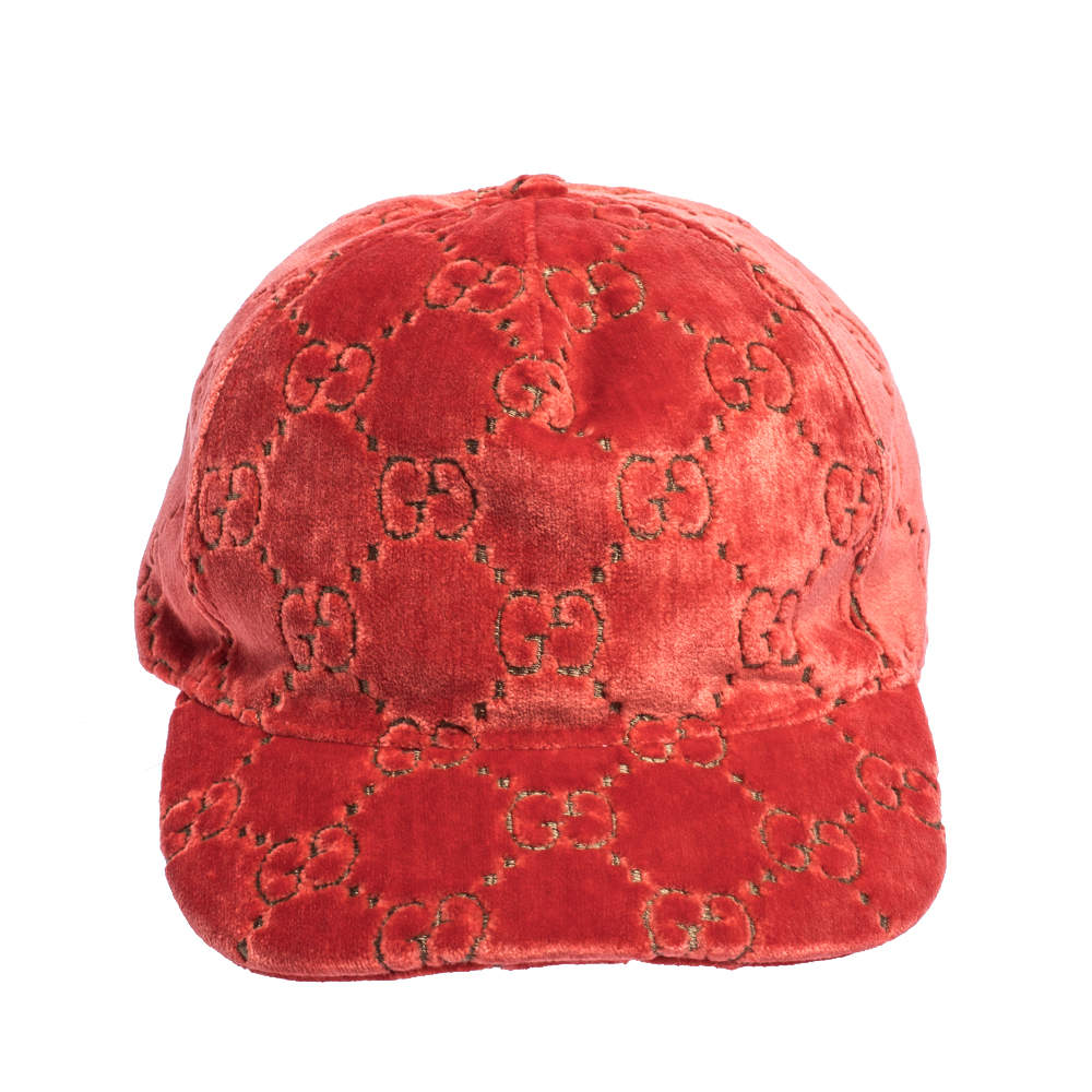 gg velvet baseball cap