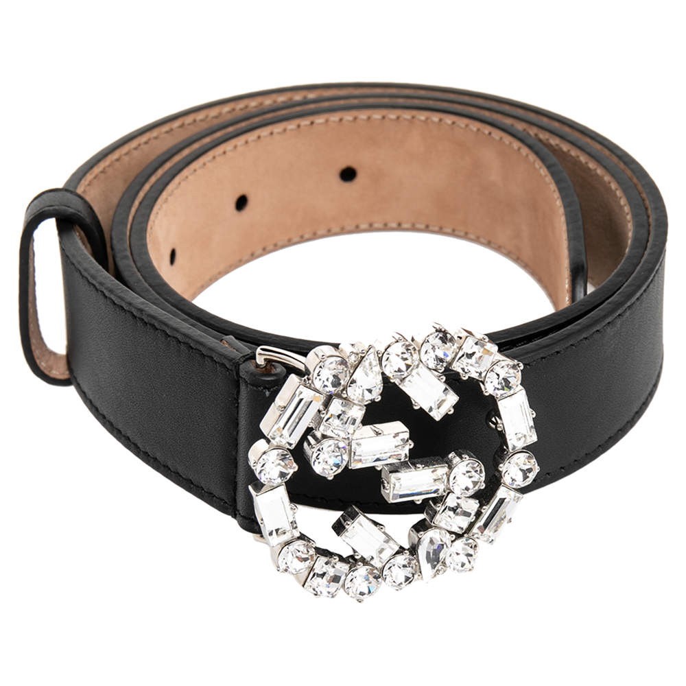 Gucci belt cheap with crystal buckle