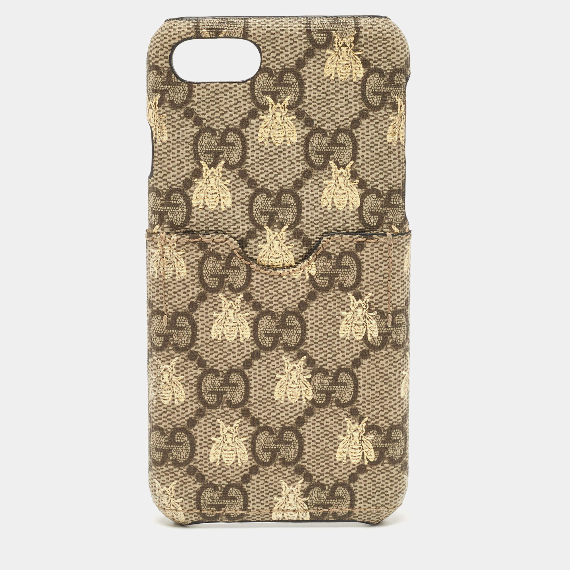 Gucci Beige GG Supreme Canvas Bee iPhone 7 Plus/8 Case Gucci | TLC