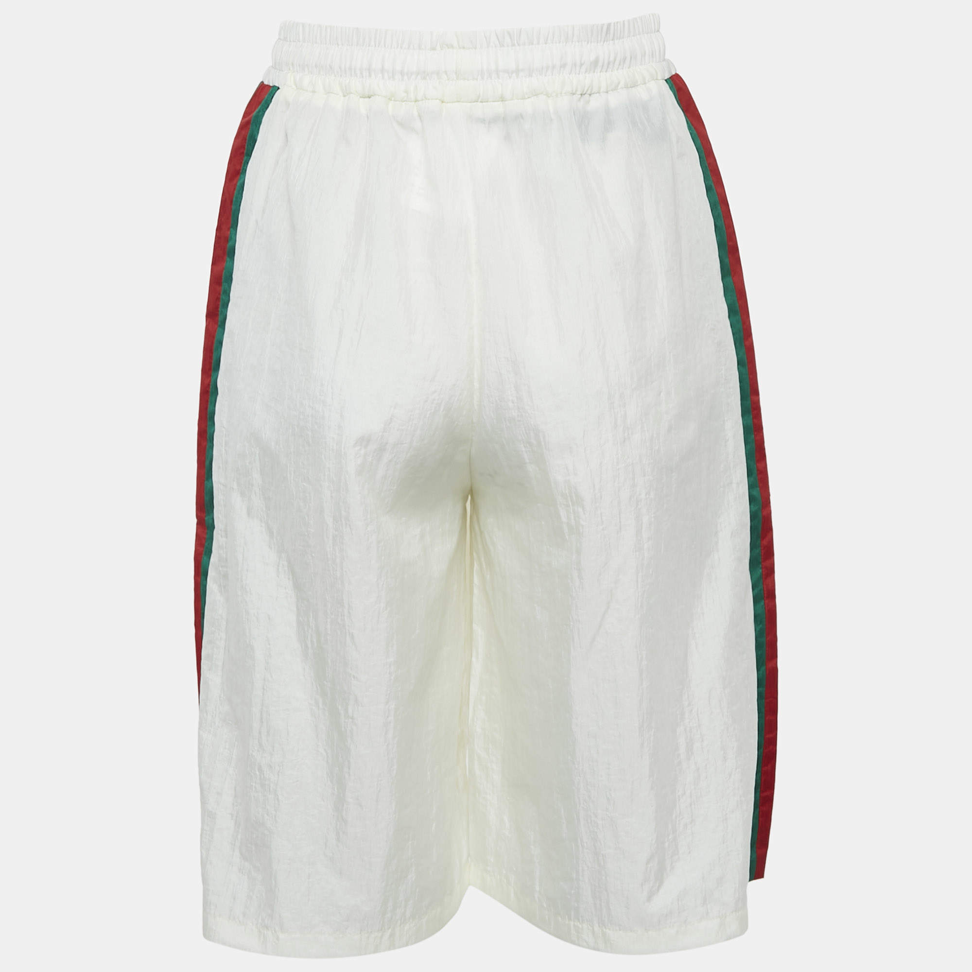 希少 美品 GUCCI Jersey Stripe Detail Shorts Technical jersey short in midnight blue | GUCCI® SI