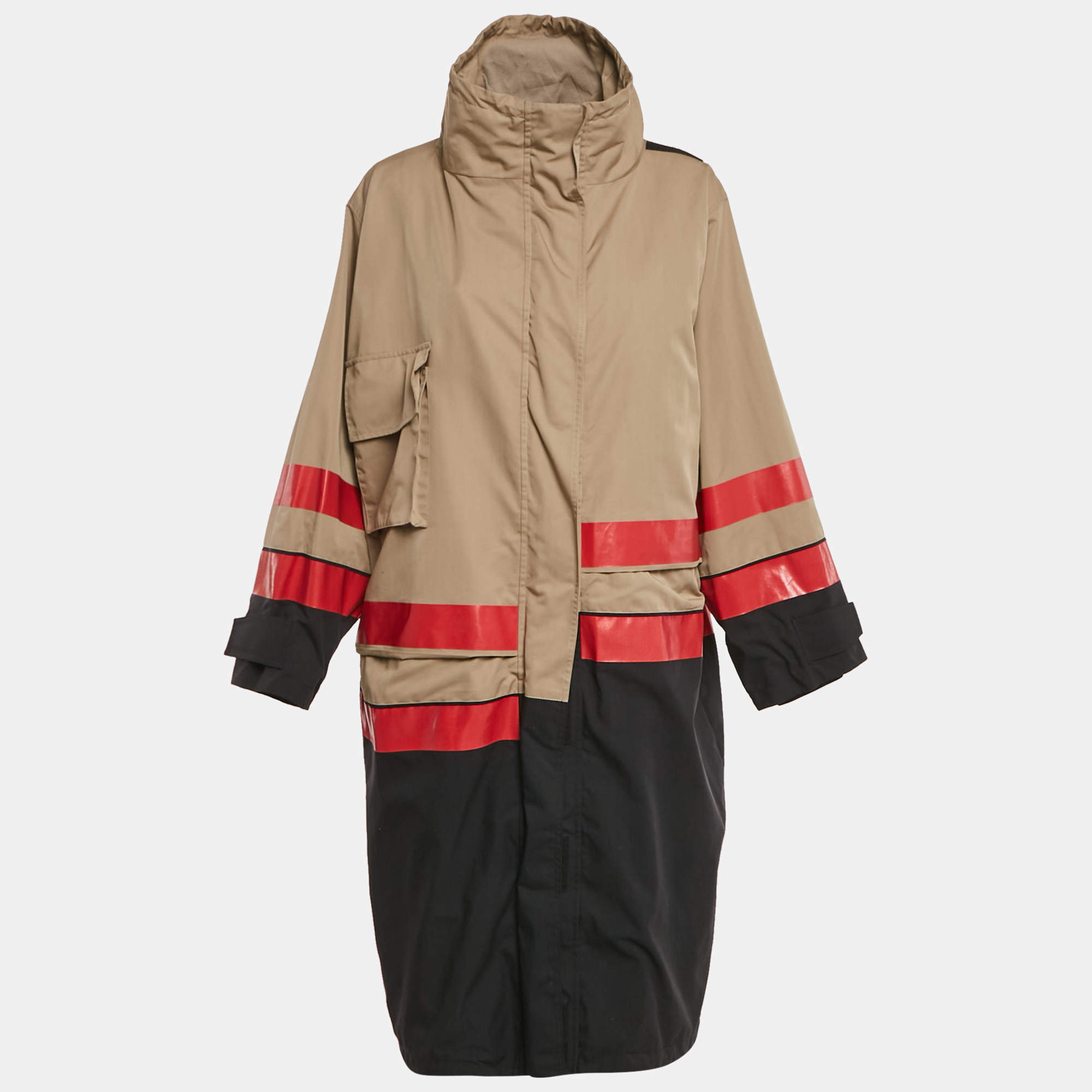 Gucci Brown Technical Cotton Twill The Hacker Project Coat XS