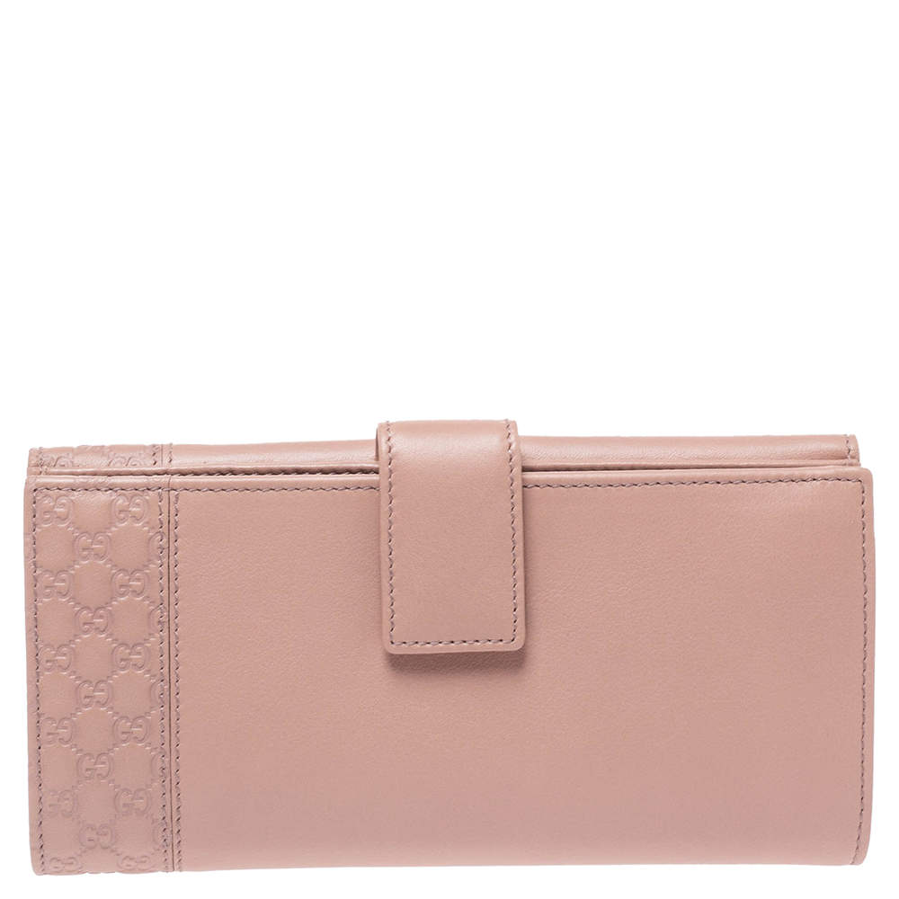 Gucci Blush Pink Leather Continental Wallet
