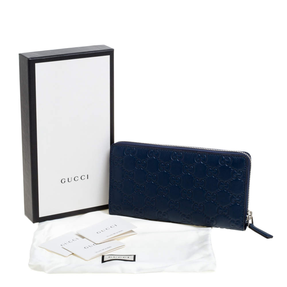 Gucci Wallet NY Yankees Patch Royal Blue in Leather - US