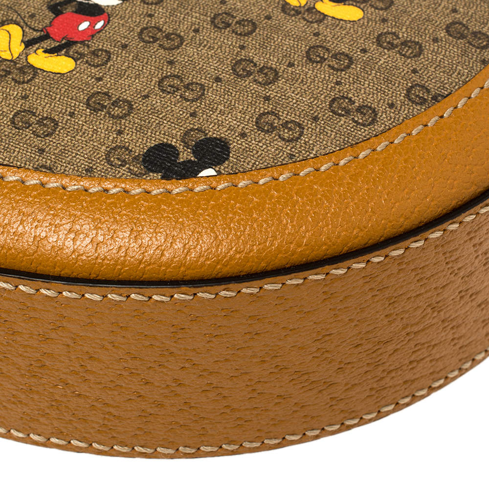Gucci X Disney 2020 Micro GG Supreme Mickey Mouse Round Shoulder Bag -  Brown Crossbody Bags, Handbags - GUC965651