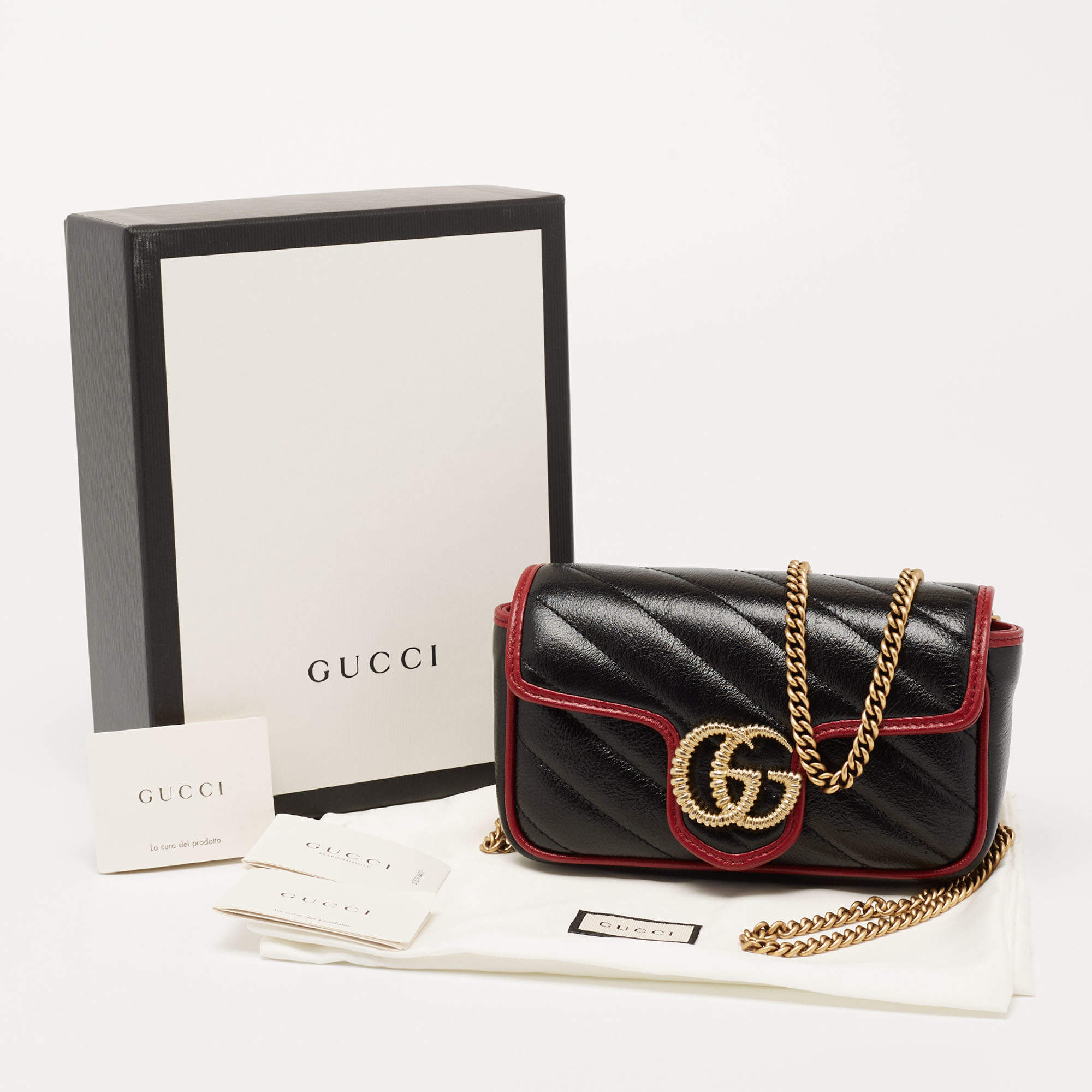 Gucci Multicolor Torchon GG Marmont Matelassé Mini QFB44E1LM9000