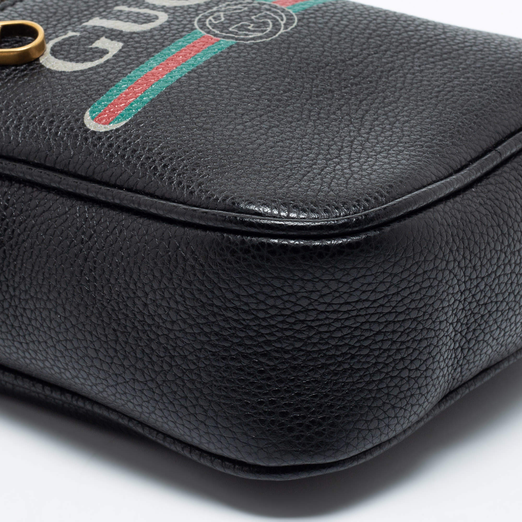 Gucci Black Monogram Messenger Bag (169935) – Luxury Leather Guys