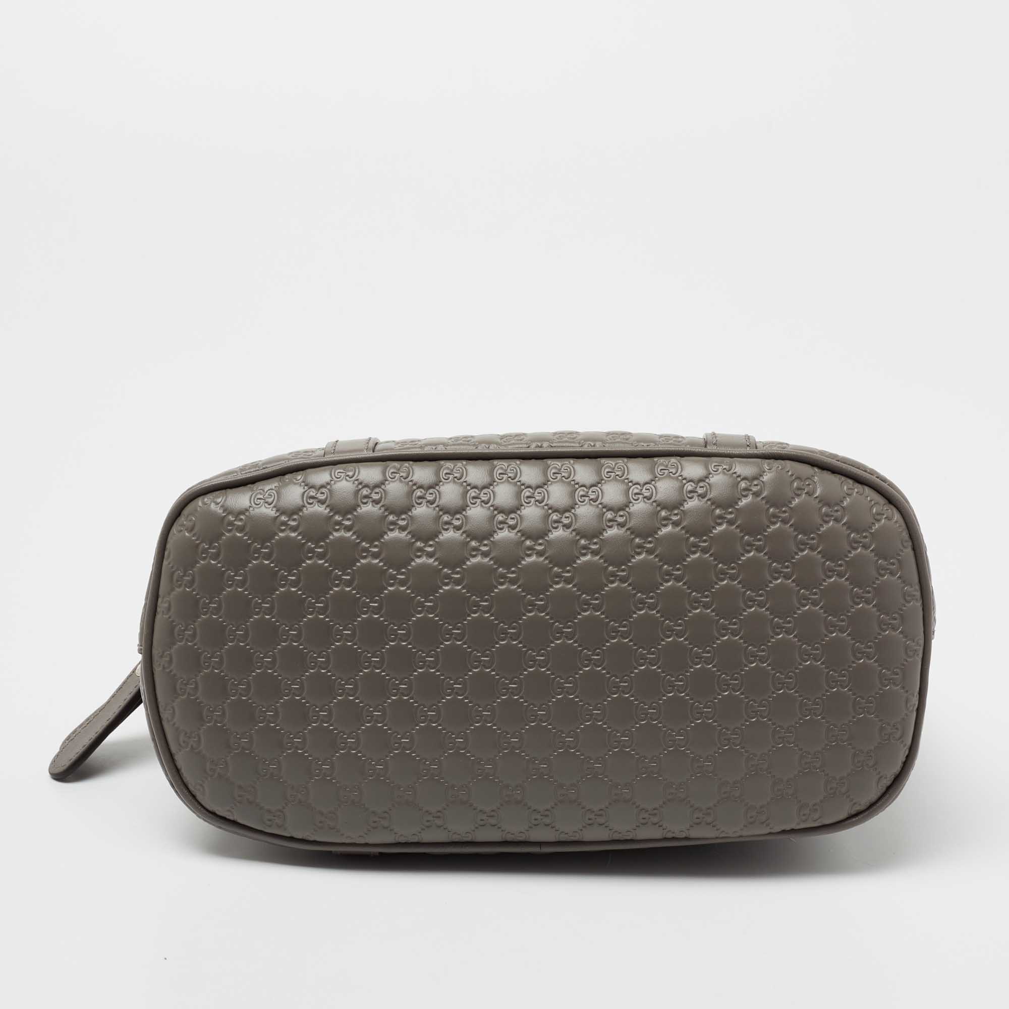 Gucci Womens Dome Bag Grey Guccissima Small – Luxe Collective