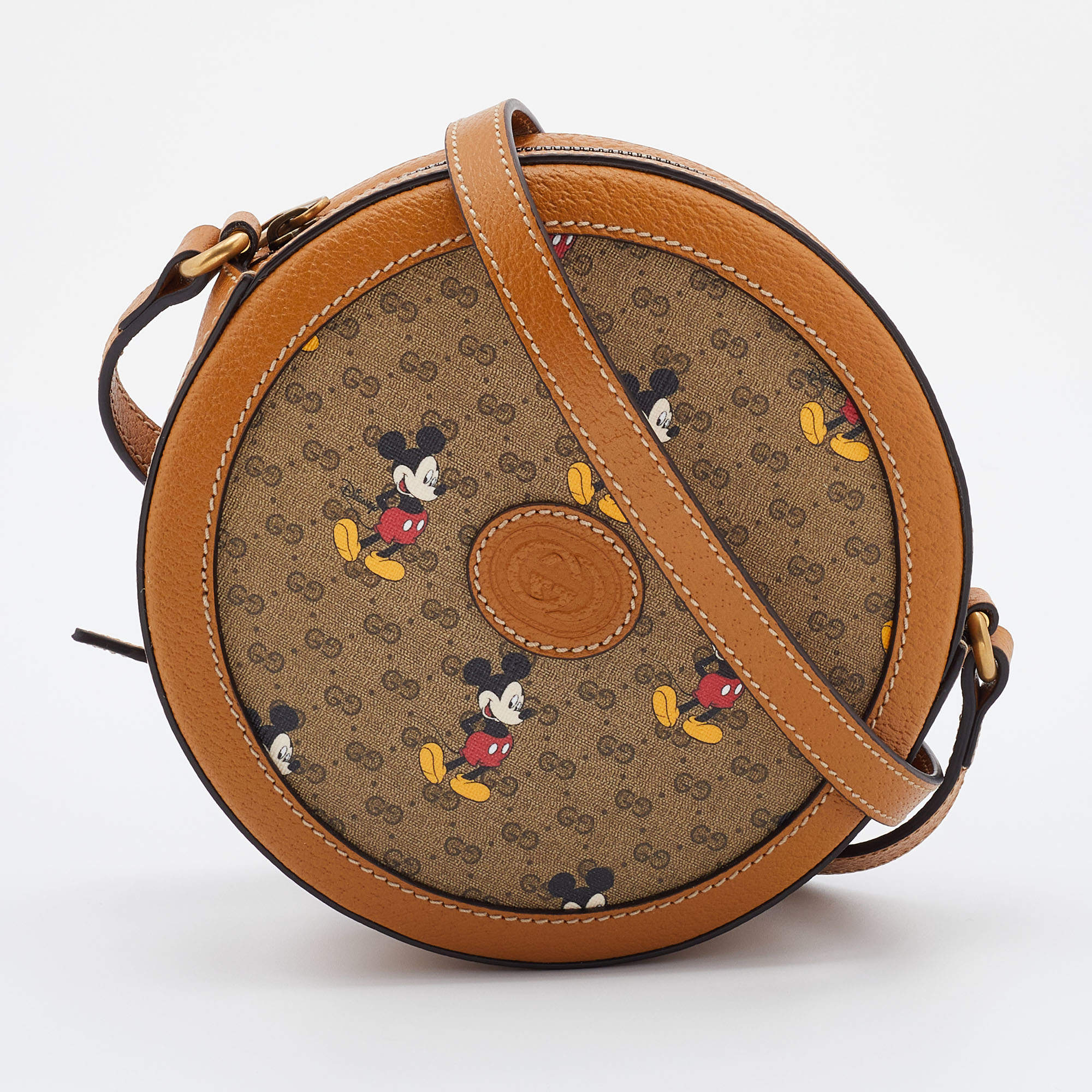 Gucci X Disney Mickey Mouse Monogram Duffel Travel Bag 