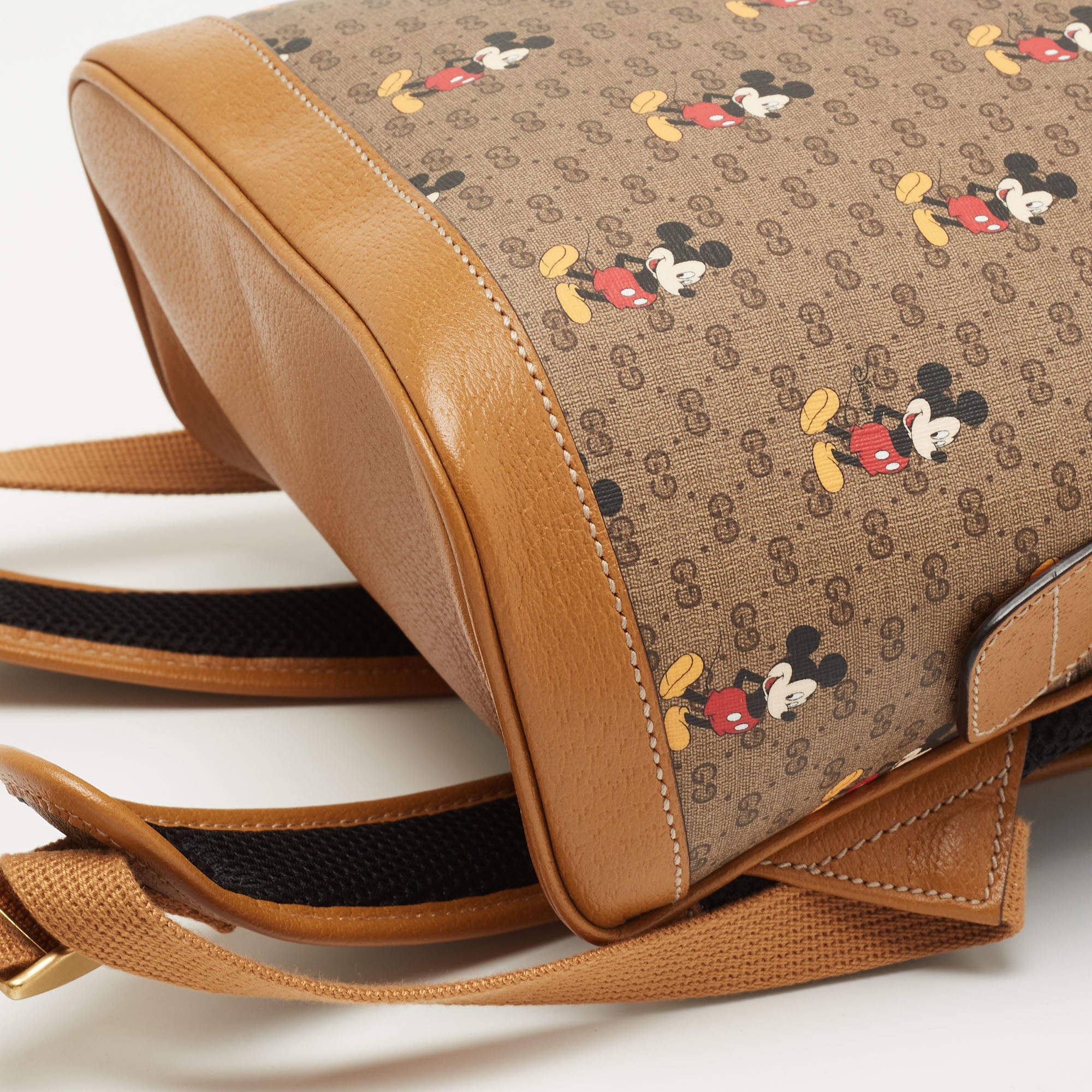 GUCCI Backpack Daypack 603898 Mickey backpack GG Supreme Canvas Brown –