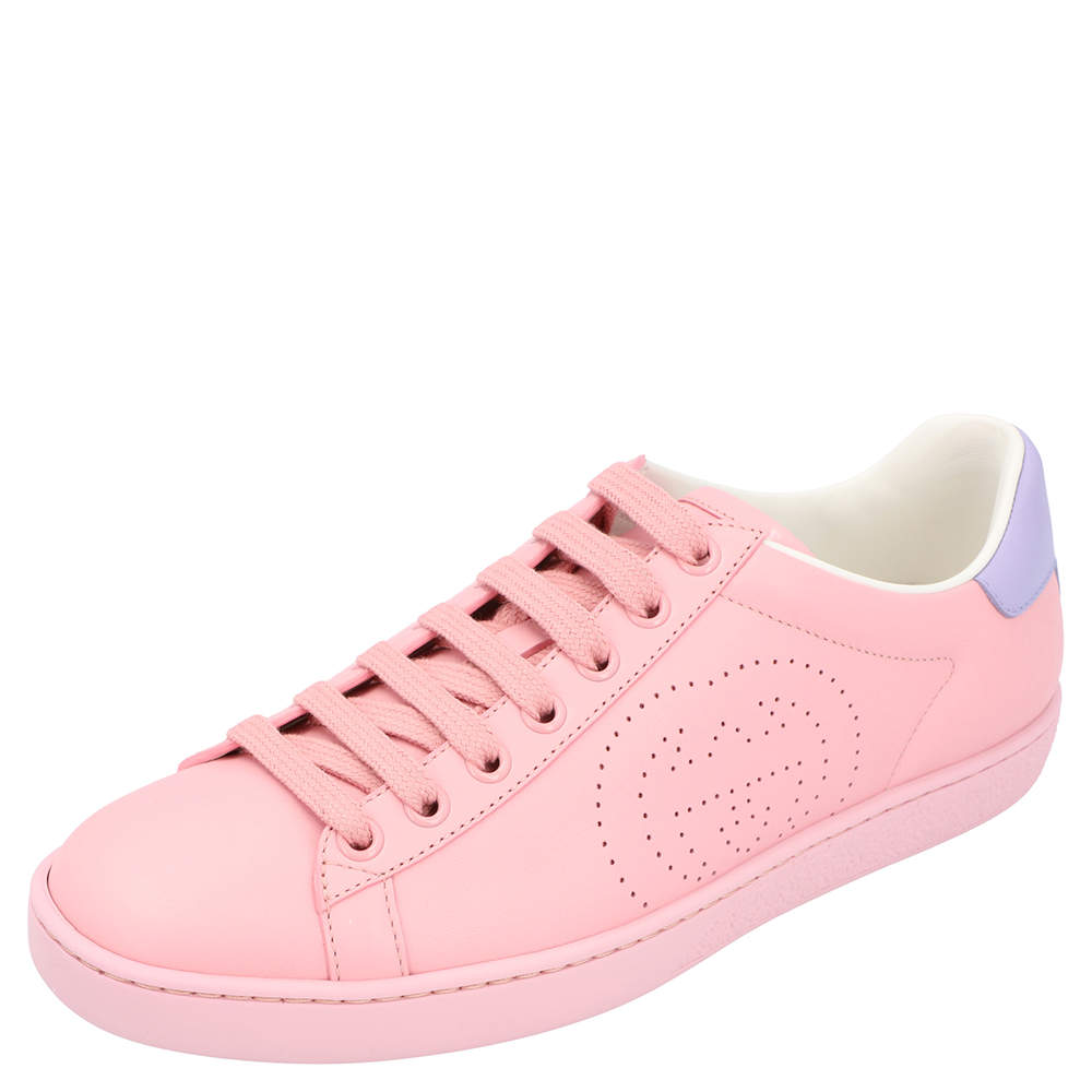 pink sneakers gucci