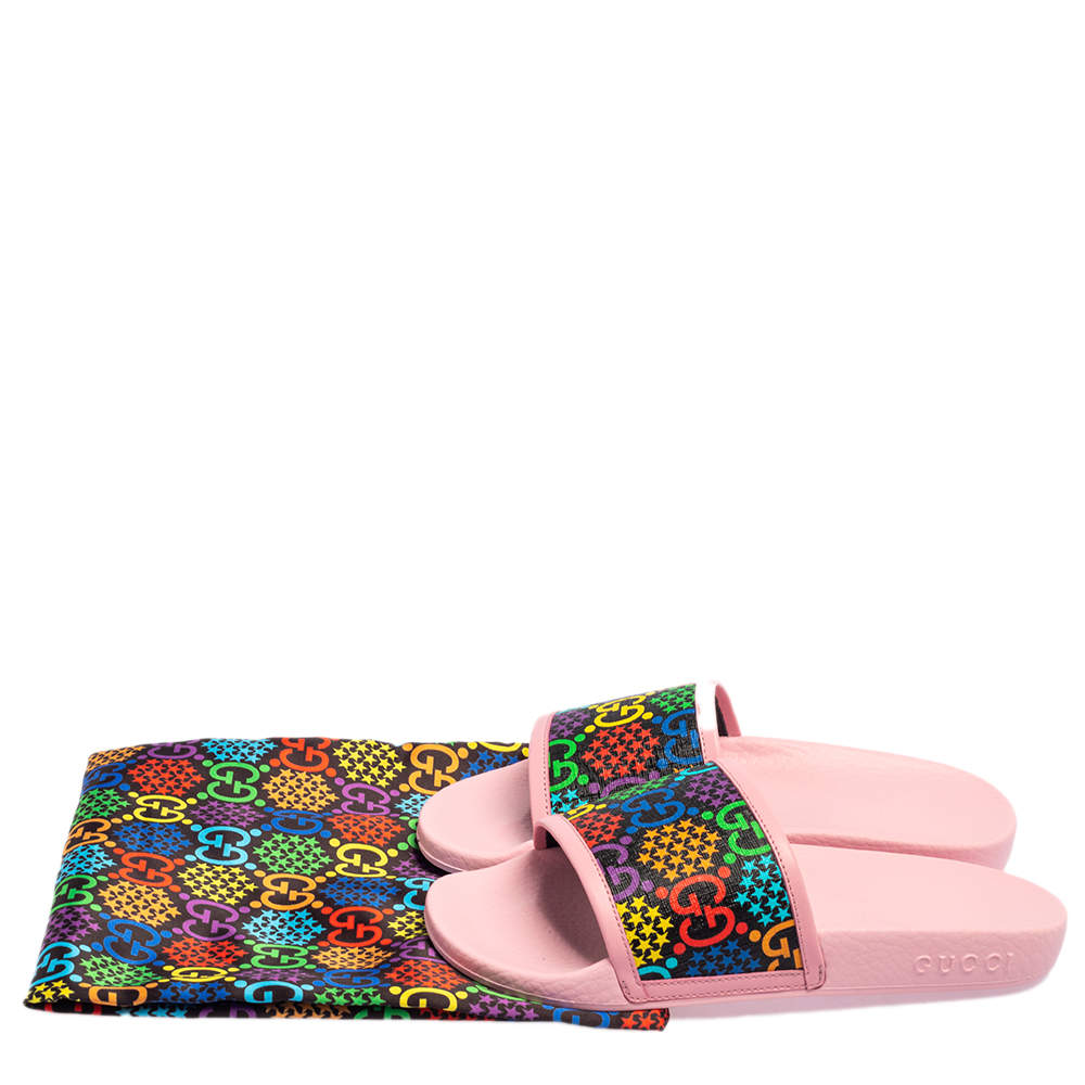 Gucci psychedelic slides discount womens