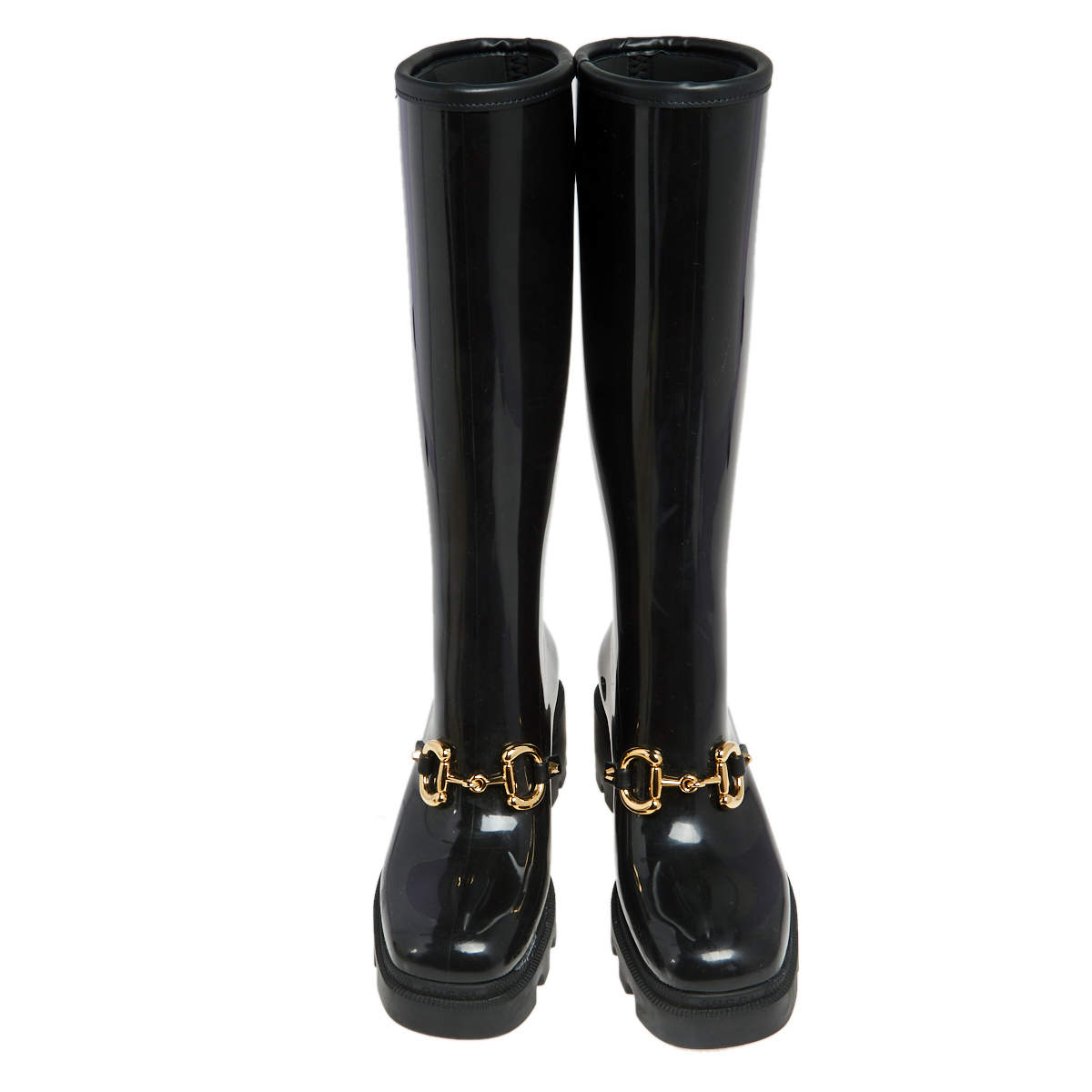 Gucci | Women 35mm Double G Rubber Boots Black 36