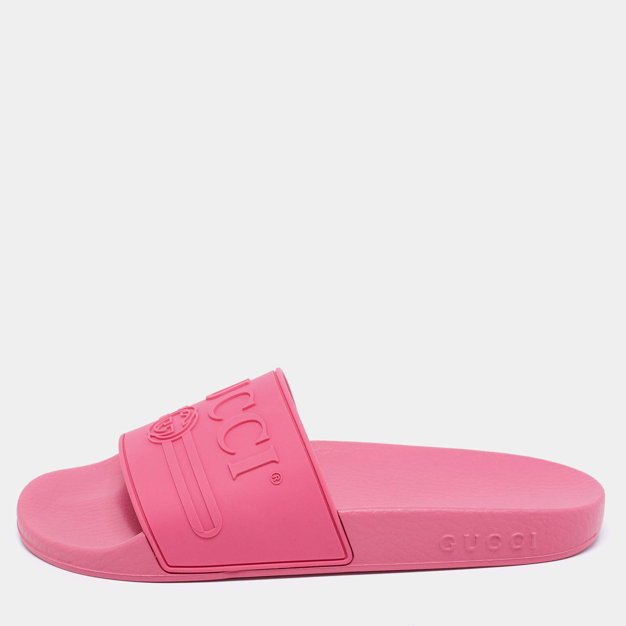 Gucci silicone online slides