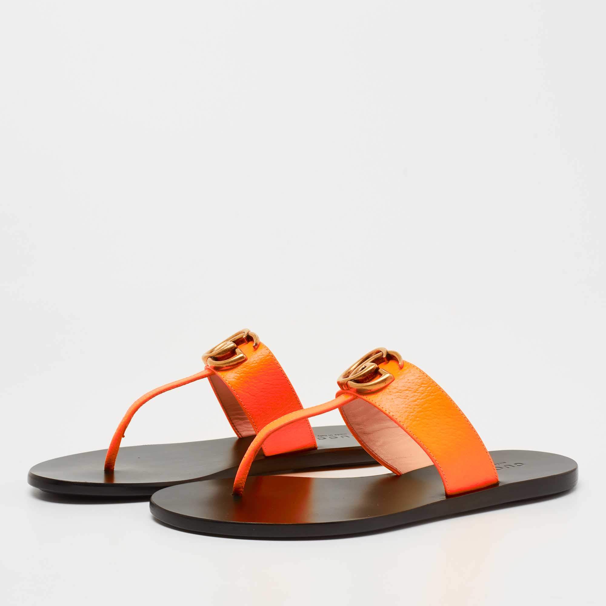 Neon cheap gucci sandals