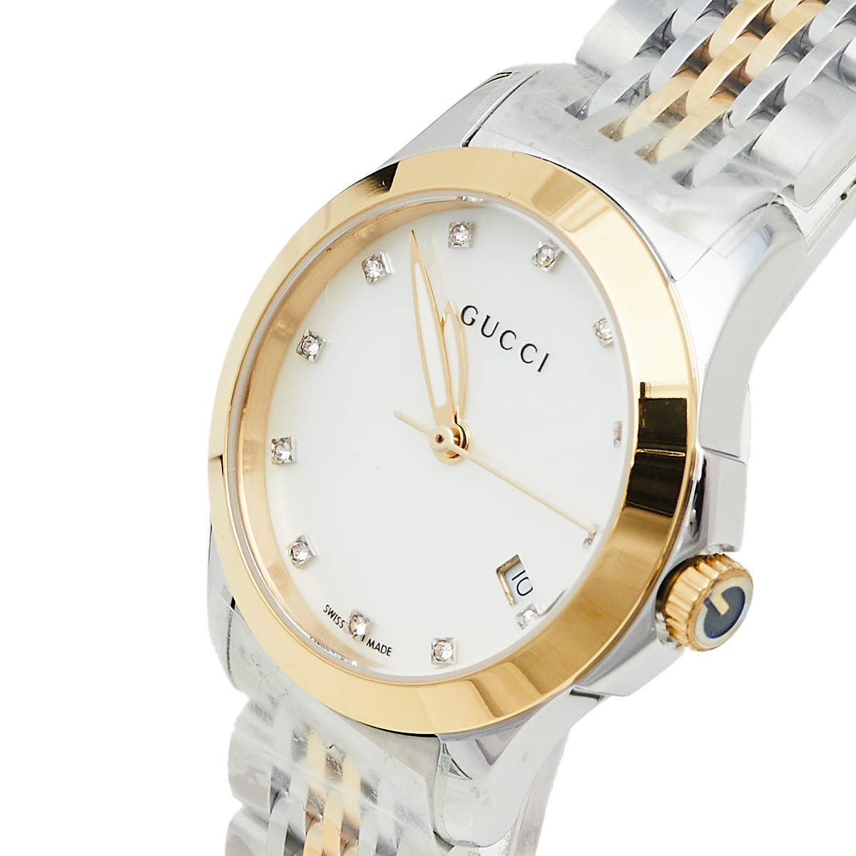 Gucci white watch best sale