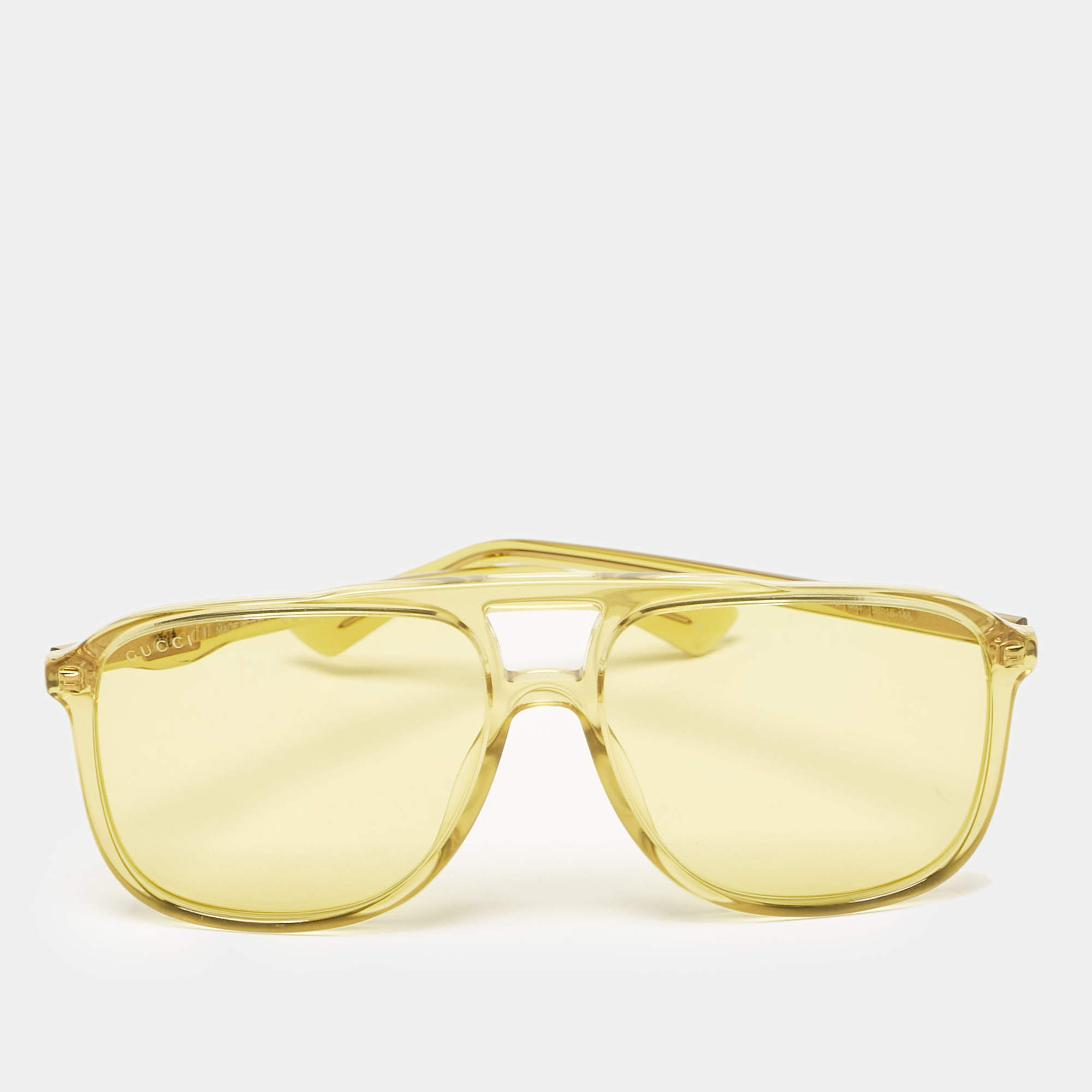 Gucci Yellow GG0262S Square Sunglasses