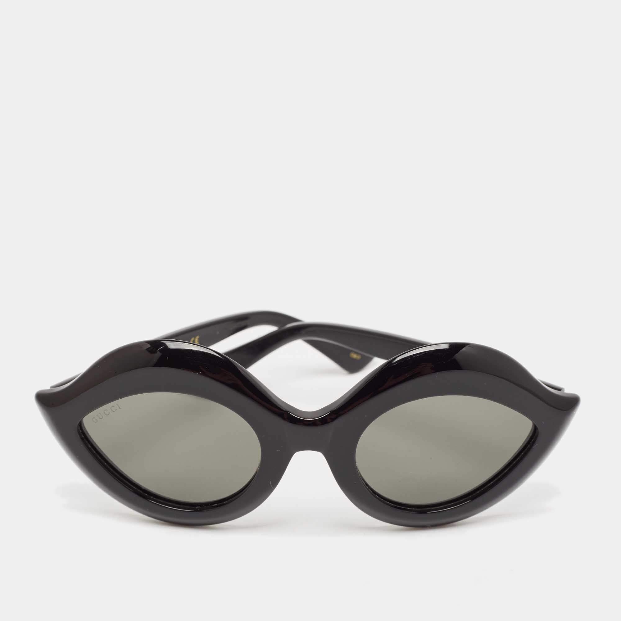 Gucci Black GG0085S Lip Cat Eye Sunglasses
