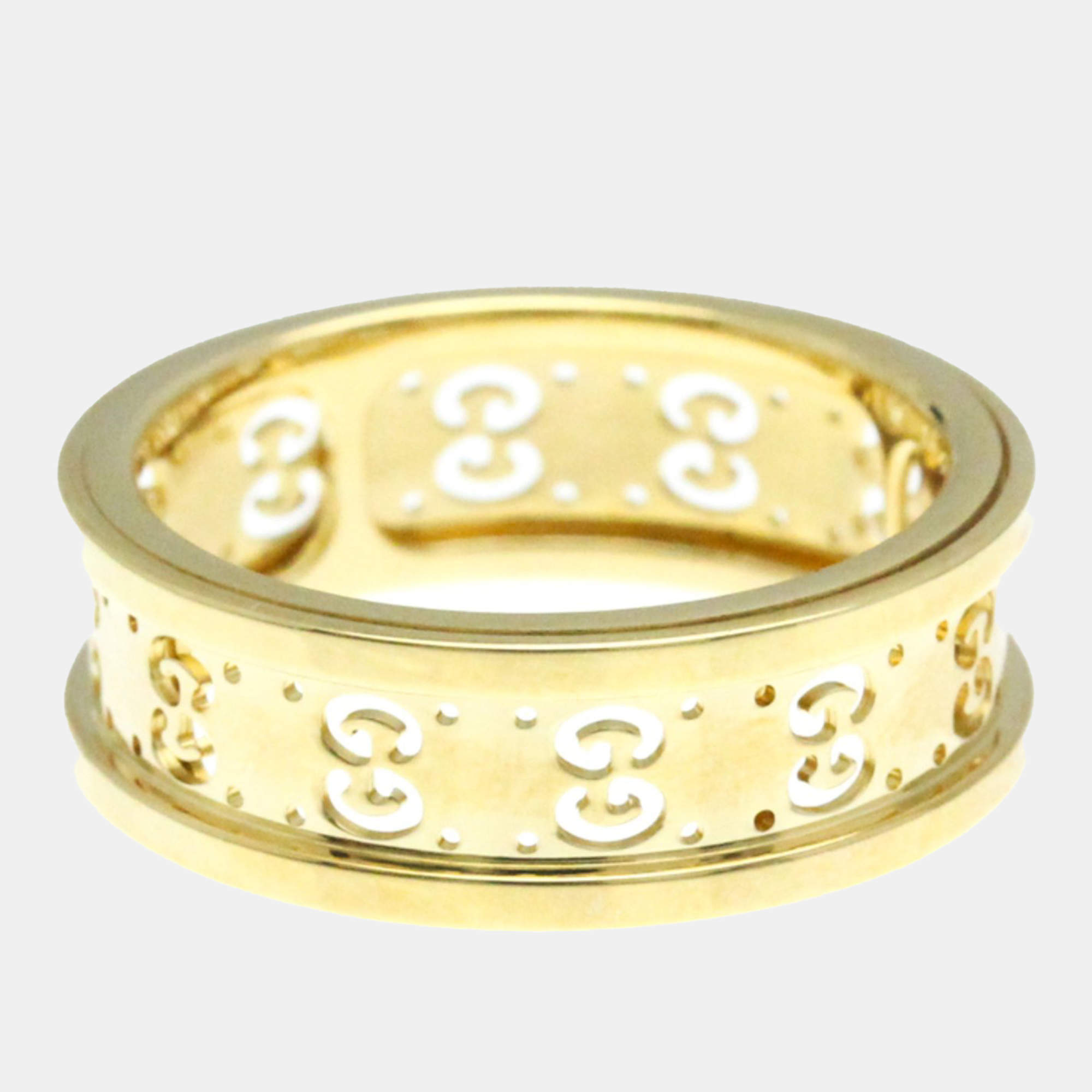 Gucci 18K Yellow Gold Icon Ring EU 55
